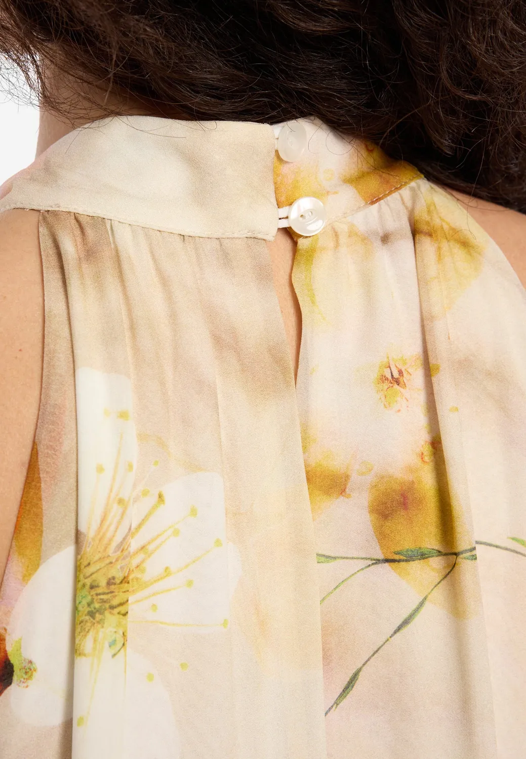 Ana Alcazar Deiza Abito halterneck maxi fiori