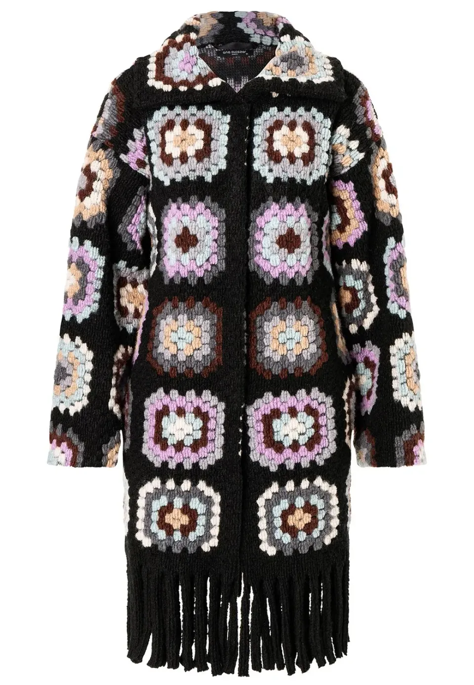 Ana Alcazar Sabora cappotto lana patchwork