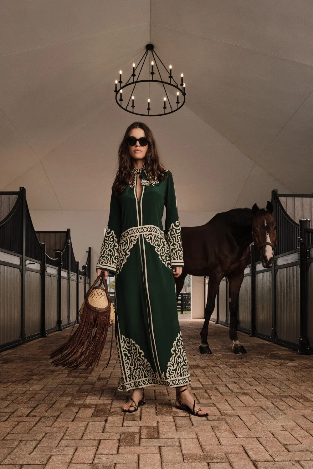 Johanna Ortiz Soul Of The River mini tote paglia marrone