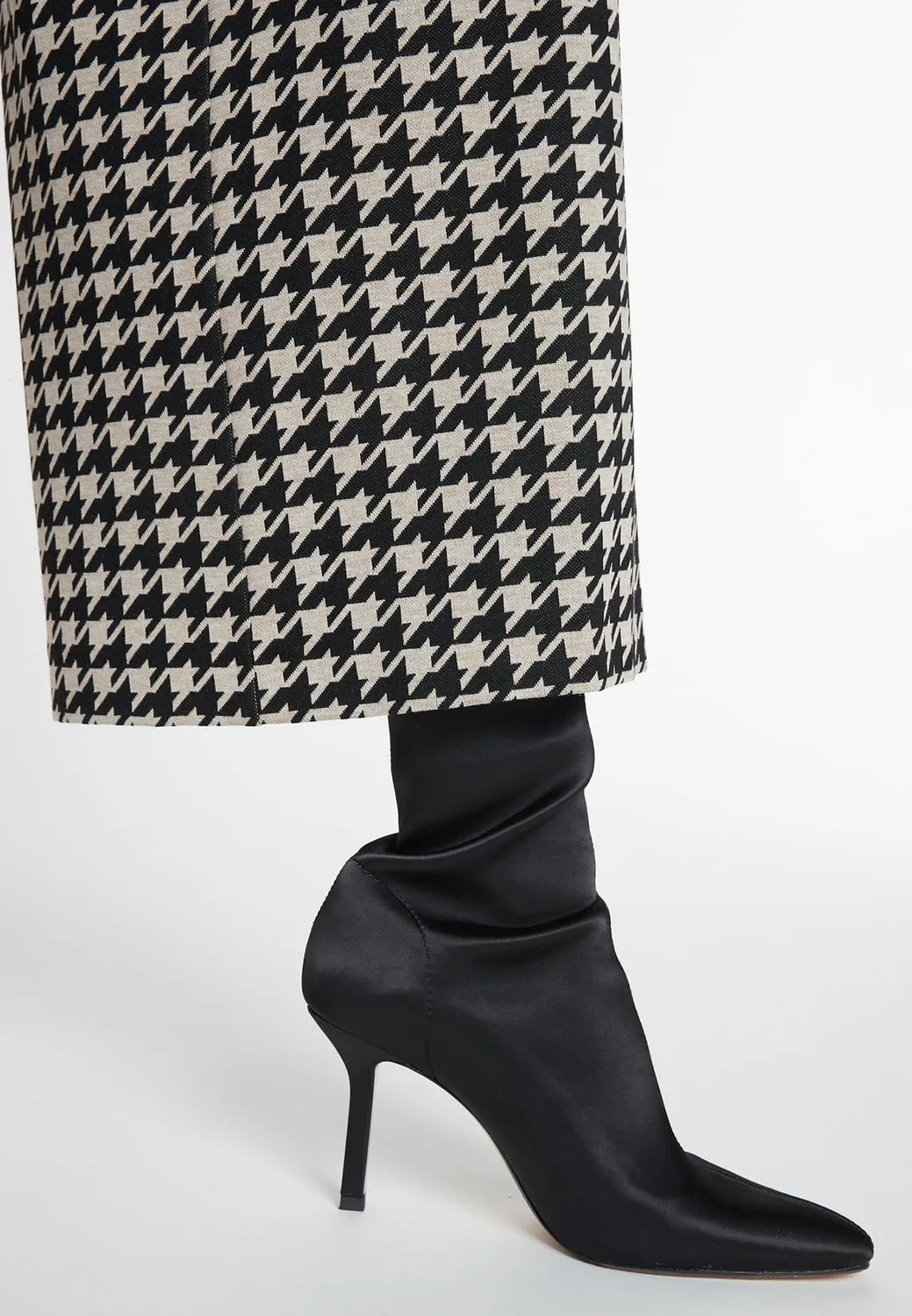 Ana Alcazar Mibora pantaloni culotte pied-de-poule