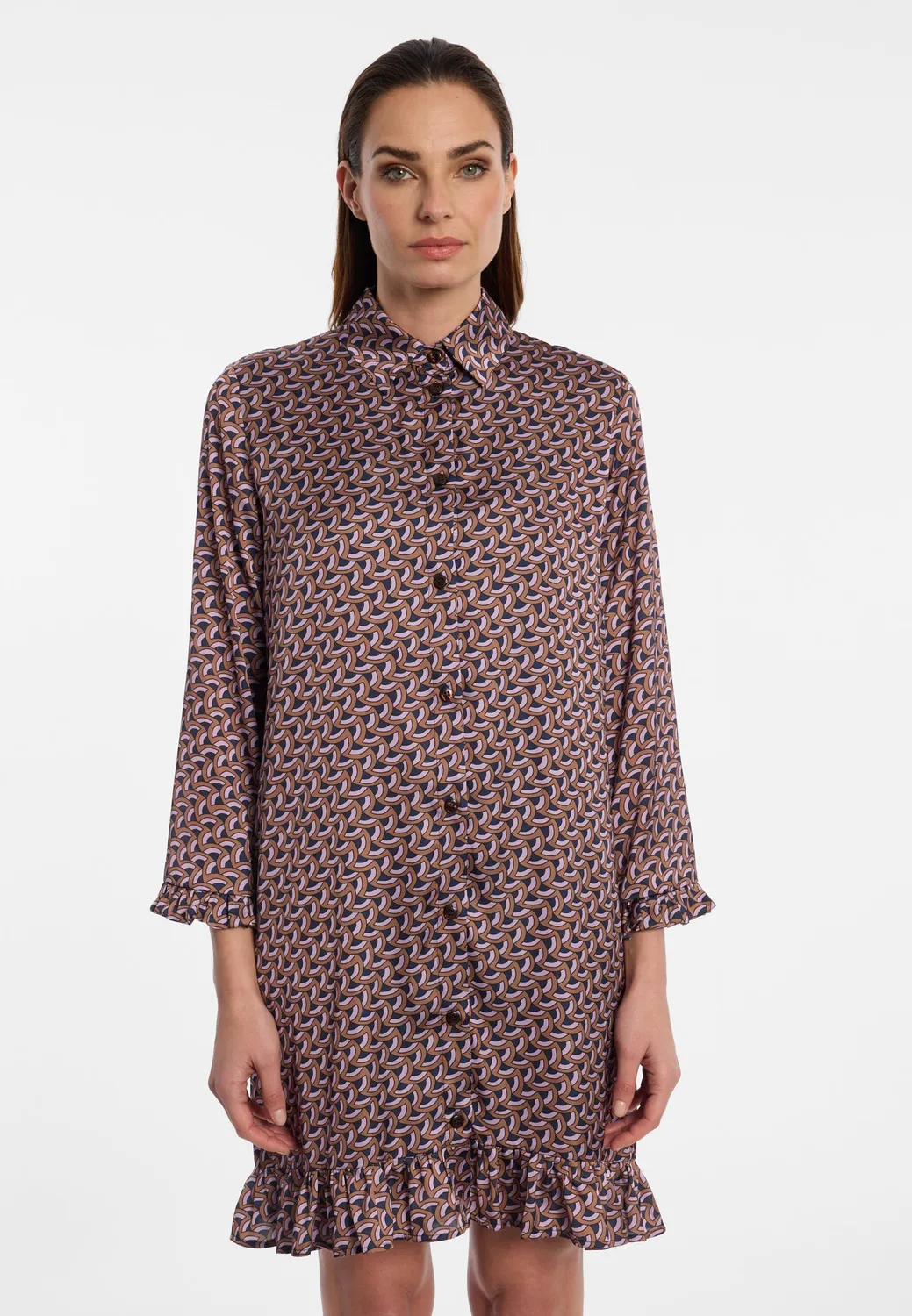 Ana Alcazar Eugonia abito camicia fantasia retro