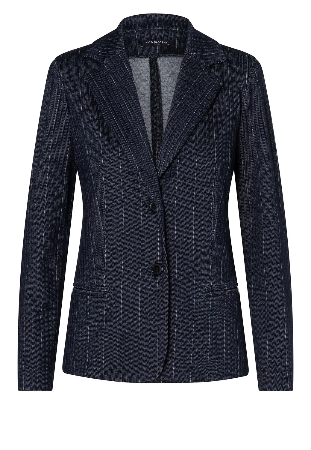 Ana Alcazar Enlivossa blazer gessato blu navy