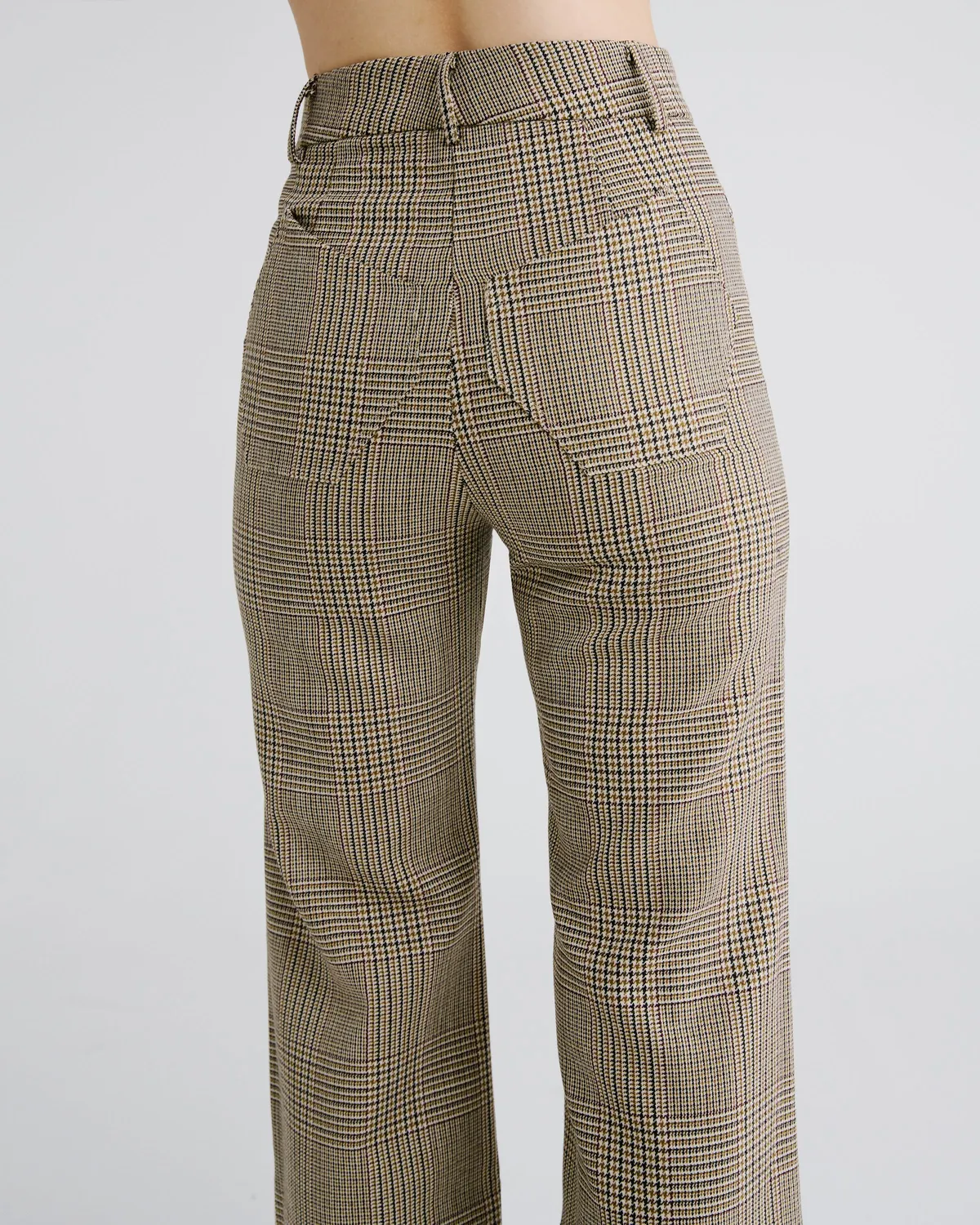 Violante Nessi Francis pantaloni pied-de-poule lana IT 42