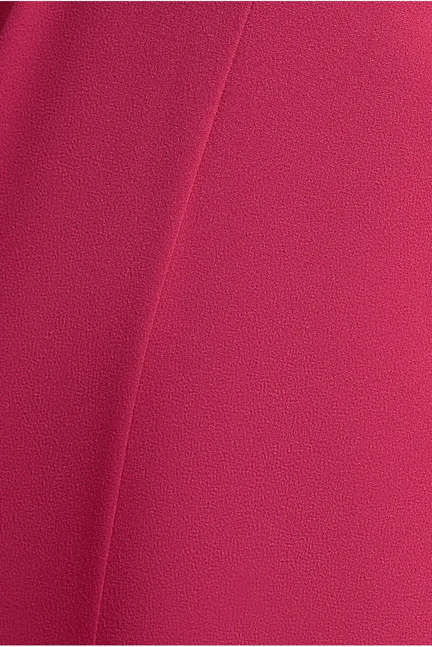 Goddiva Bardot Wrap tuta scollo cuore cerise