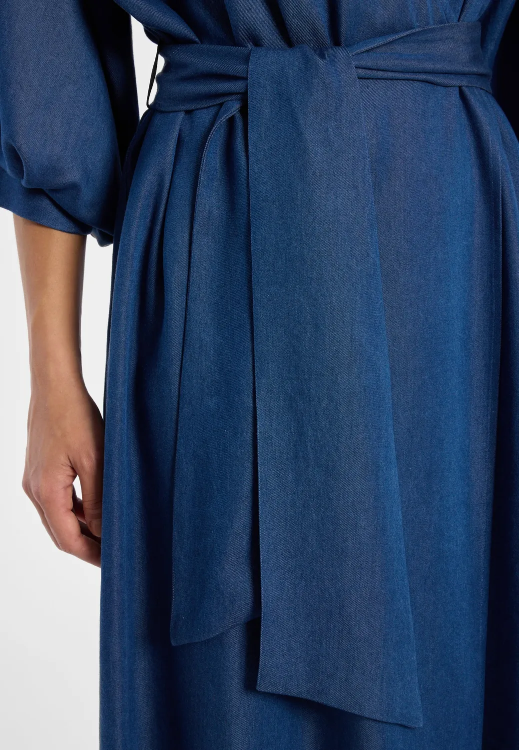 Ana Alcazar Darla abito camicia denim midi