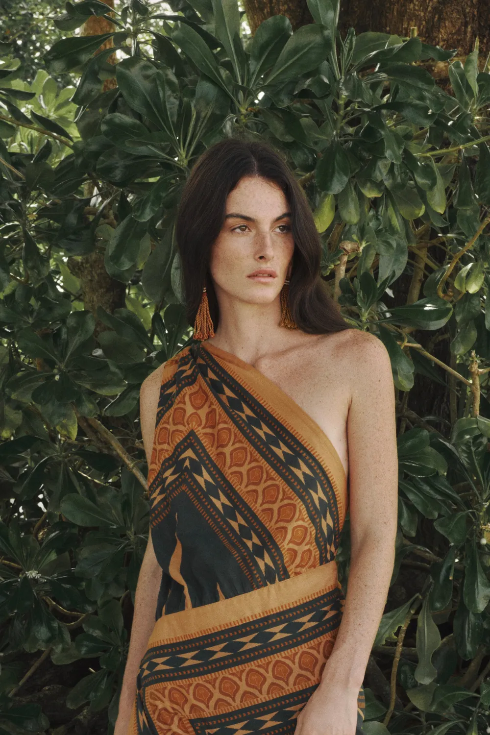 Johanna Ortiz Gaucho Of The Bamboo Road orecchini rust