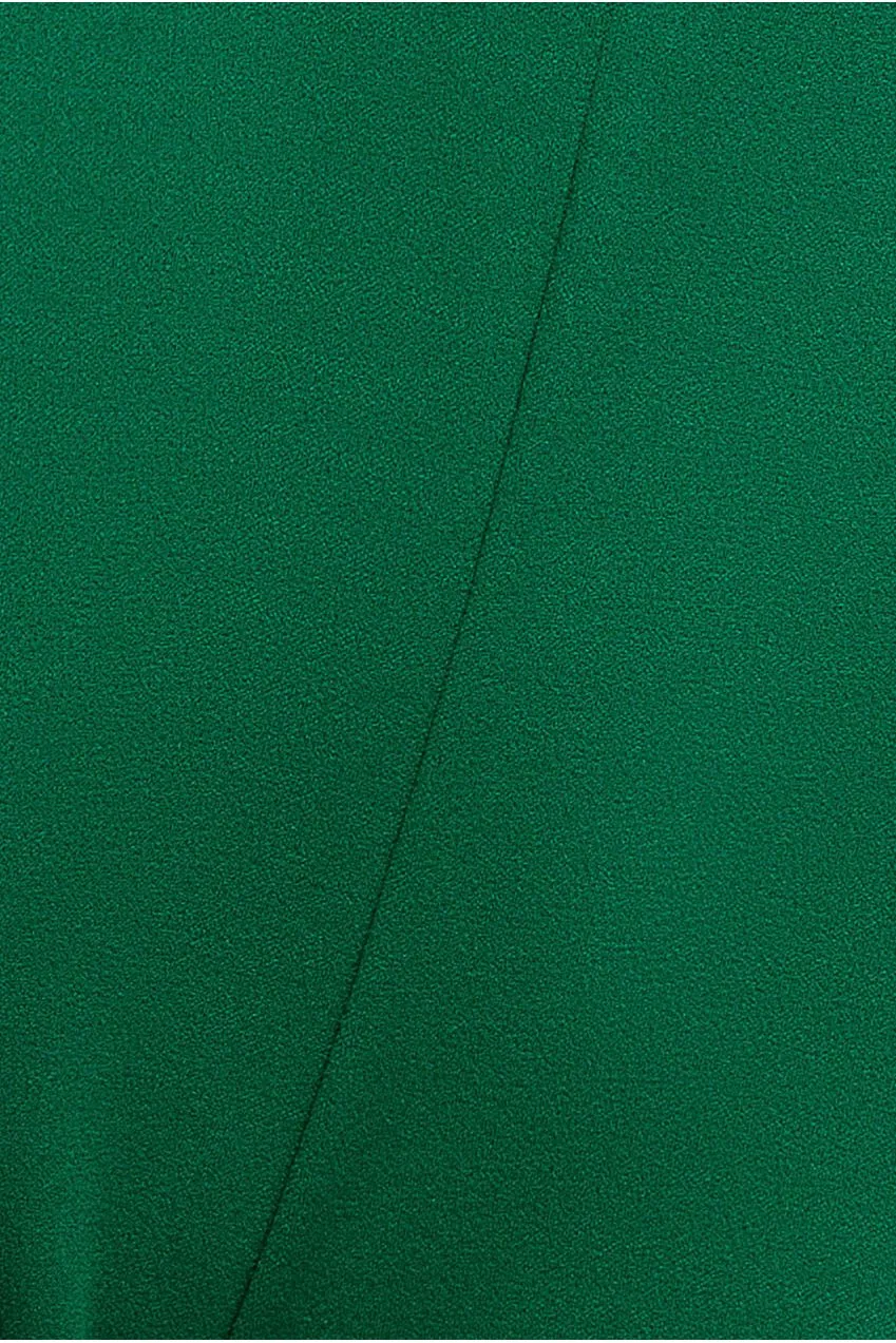 Goddiva Bardot Wrap Tuta Verde Smeraldo Scollo Cuore