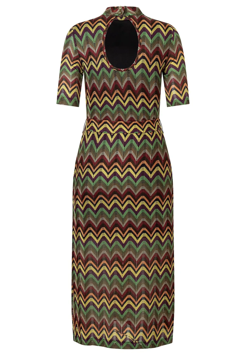 Ana Alcazar Sumia Vestito Maglia Midi Verde Cintura