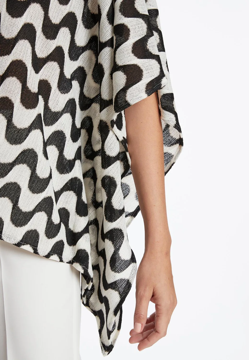 Ana Alcazar Zoria top maglia fantasia onde