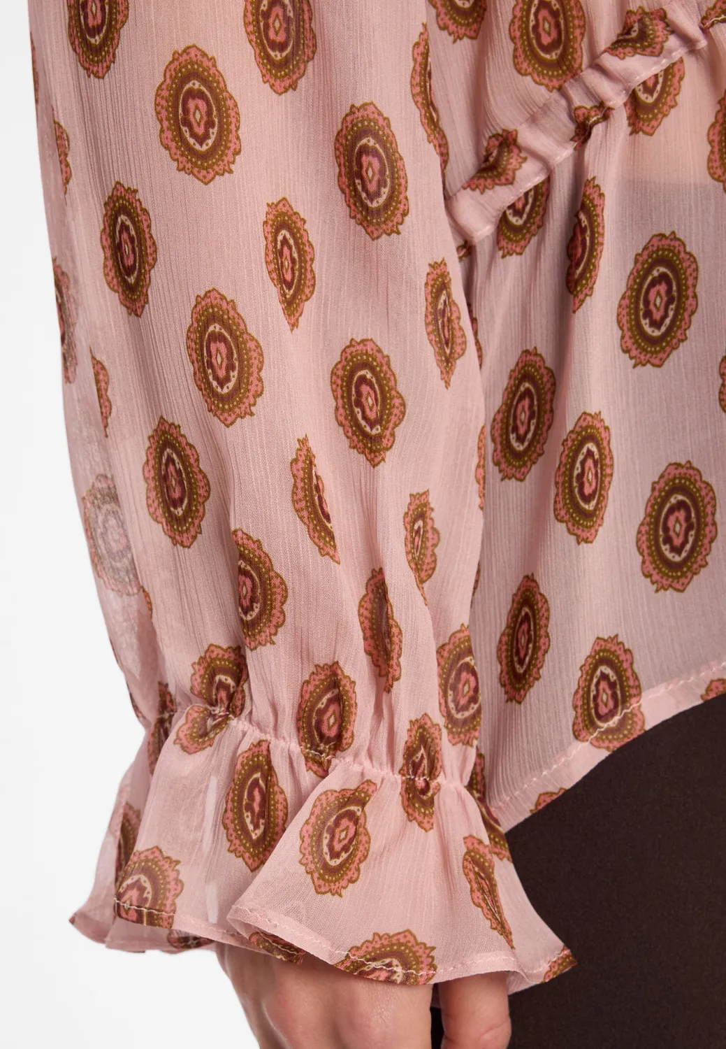 Ana Alcazar Eloreanda camicia chiffon bordeaux