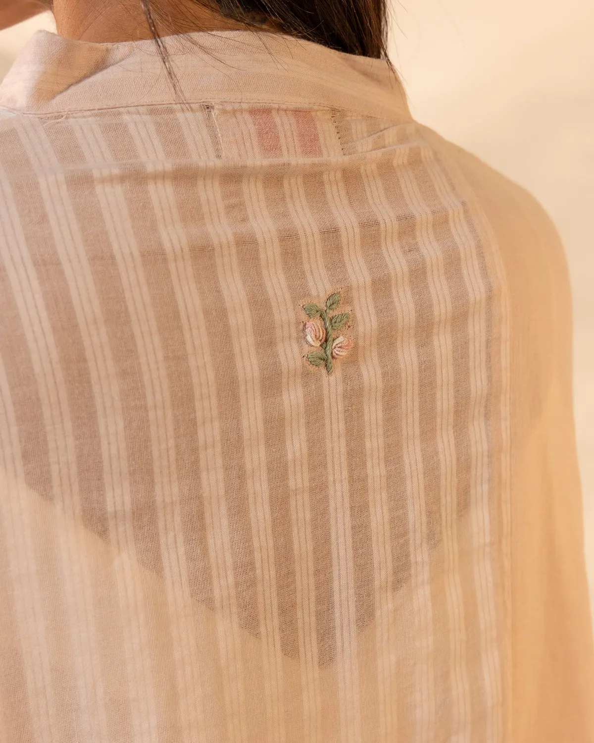 Our Dve Blush Wind abito cotone rosa beige taglia unica