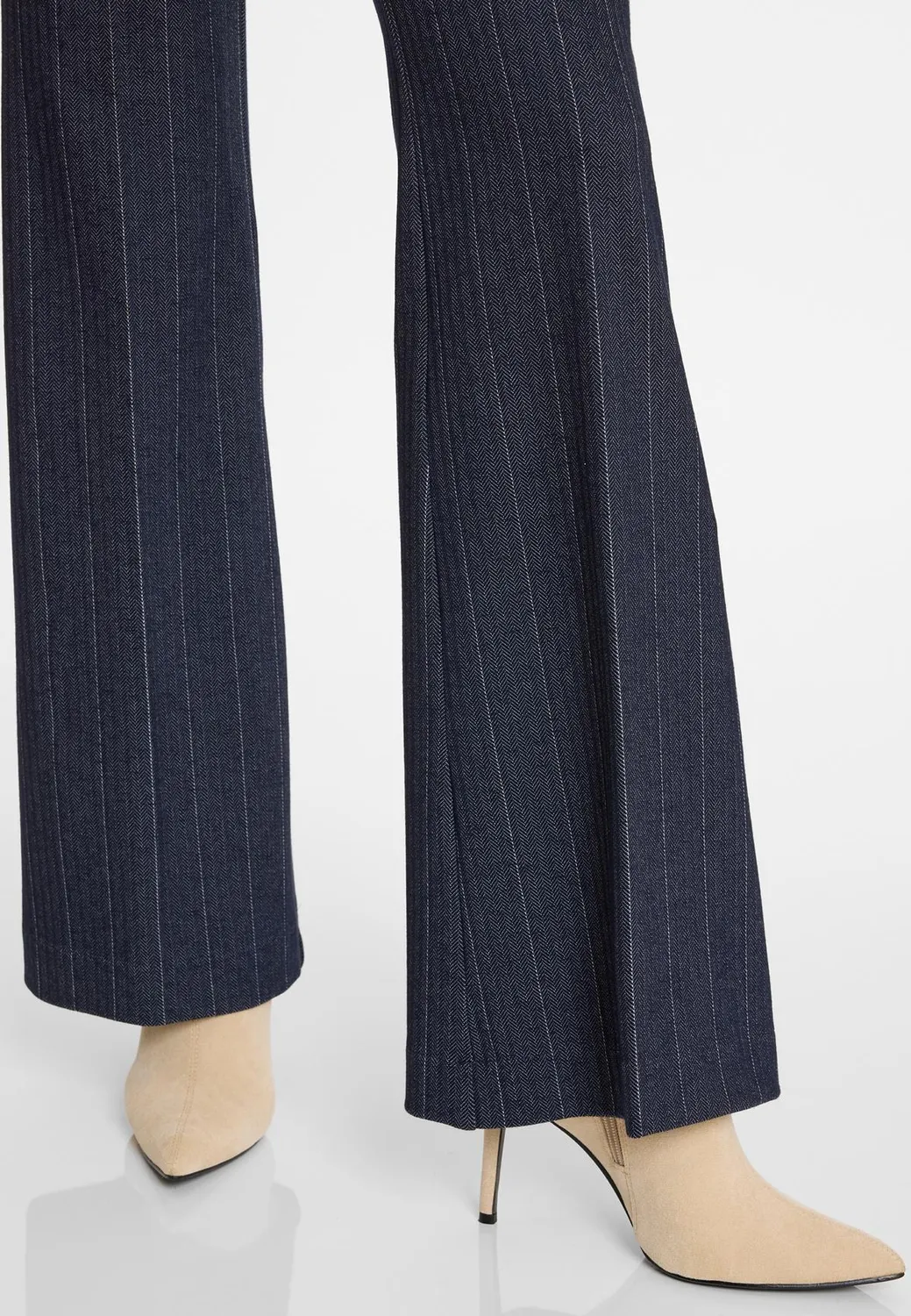 Ana Alcazar Apori pantaloni svasati taglie 34-44 gessato blu