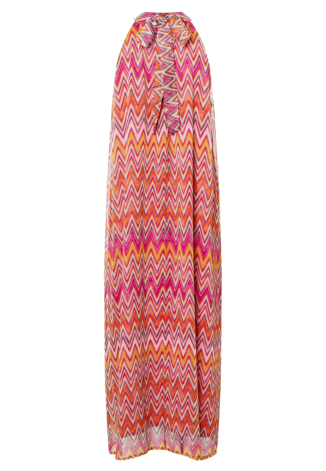 Ana Alcazar Libane abito maxi halter multicolore