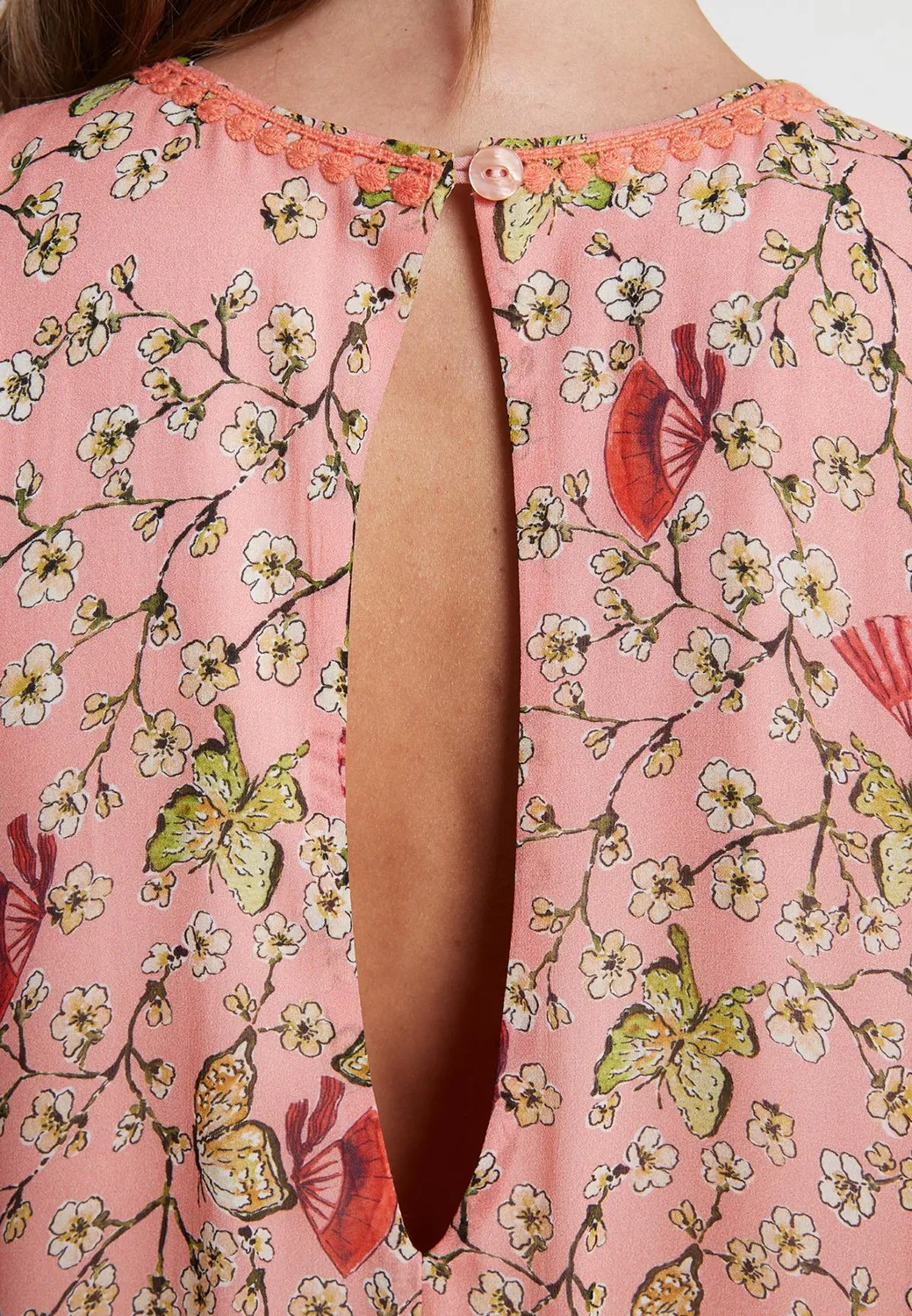 Ana Alcazar Wavine abito palloncino floreale rosa