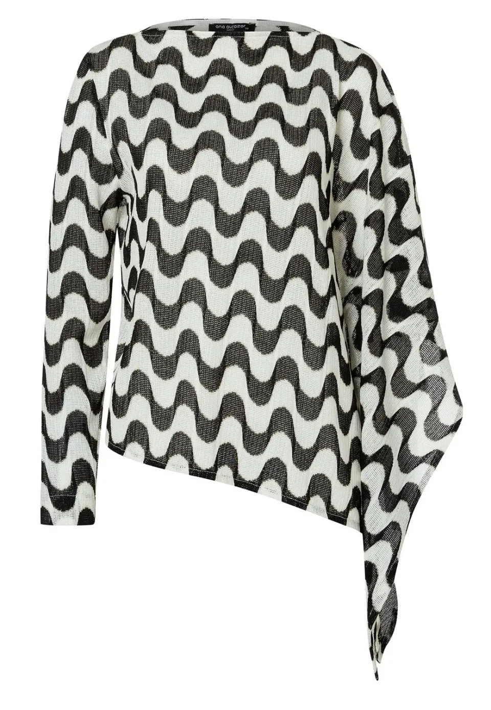 Ana Alcazar Zoria top maglia fantasia onde