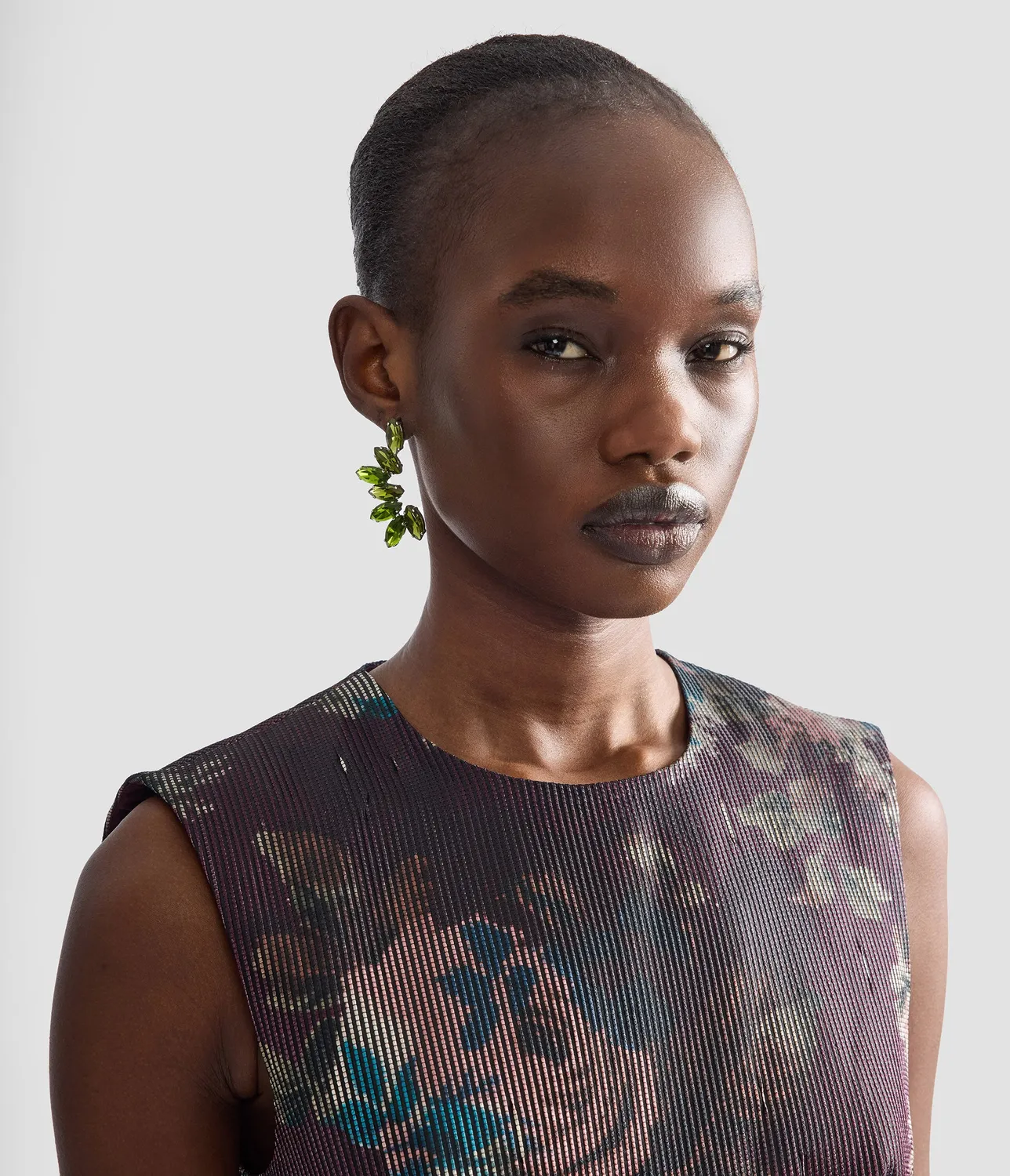 Erdem Crystal Earrings orecchini cristalli verdi