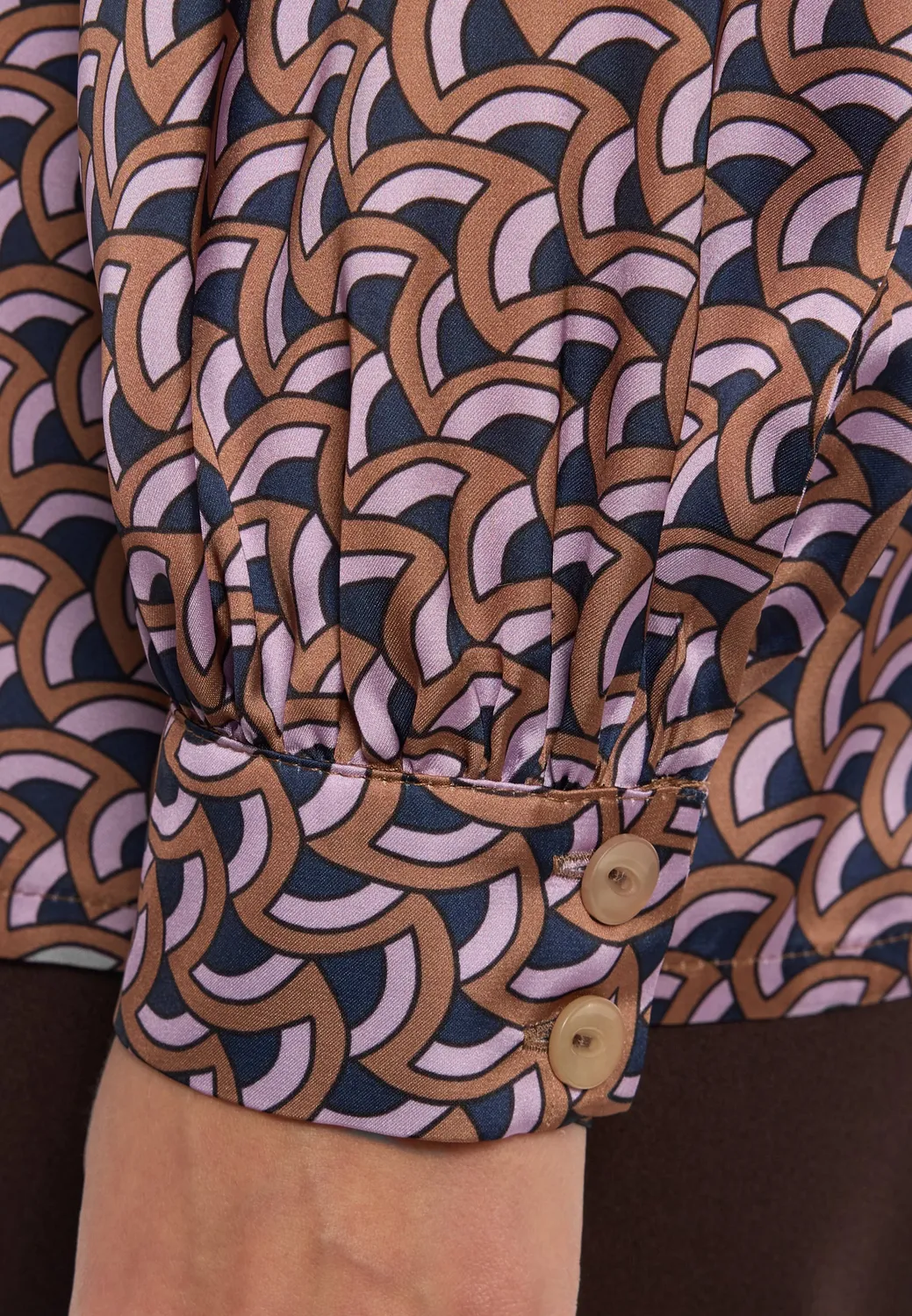 Ana Alcazar Eliva blusa raso fiocco fantasia retro