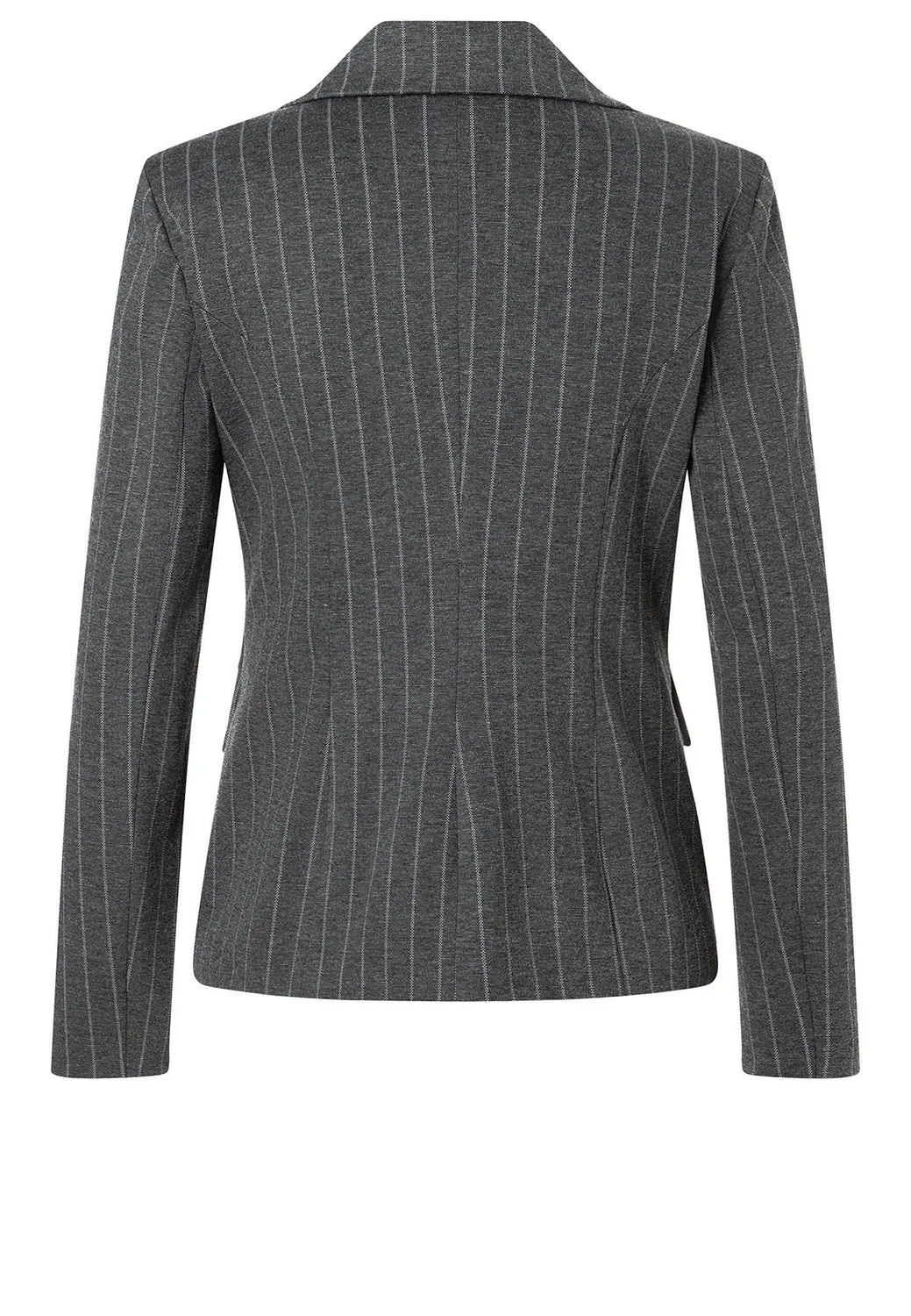 Ana Alcazar Sombea blazer gessato grigio doppiopetto