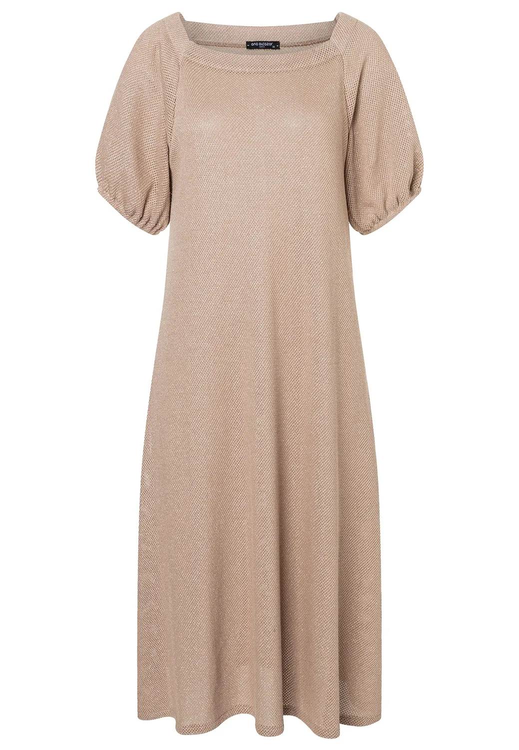 Ana Alcazar Daria abito midi maglia beige oversize
