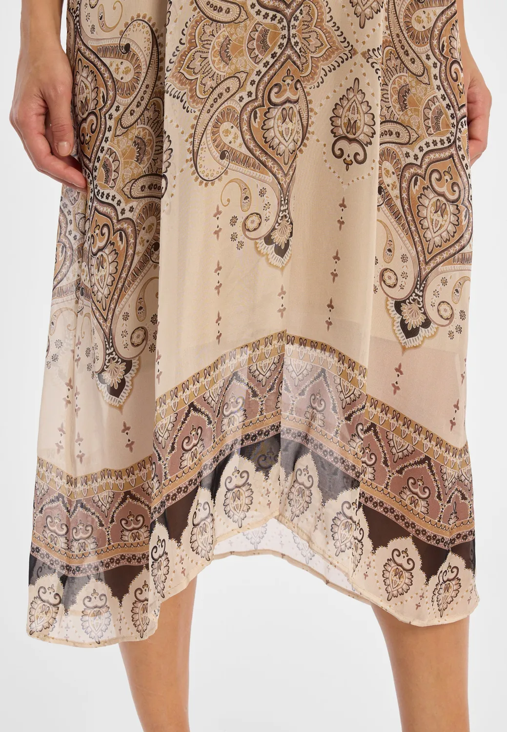Ana Alcazar Deani abito midi fantasia paisley
