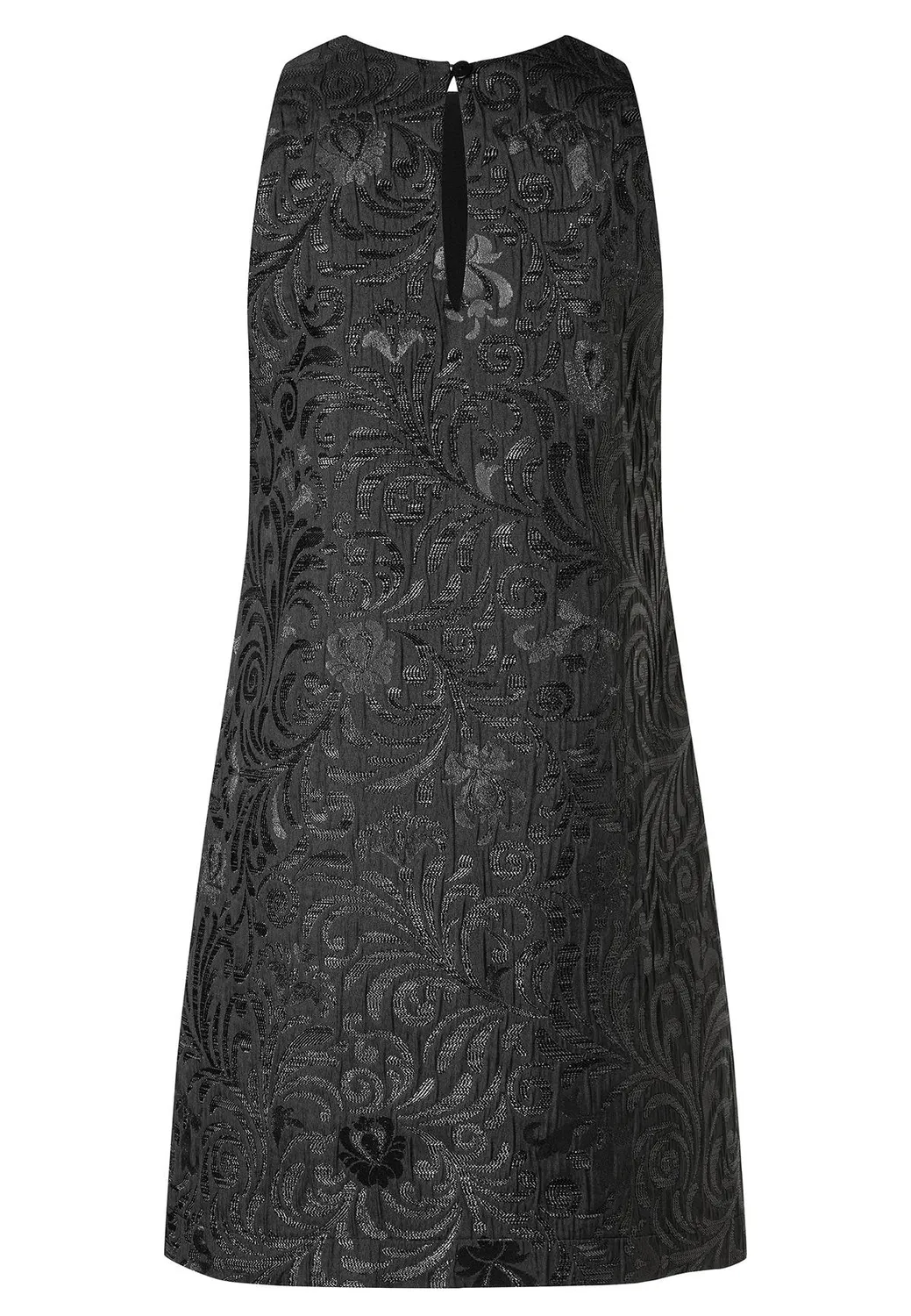 Ana Alcazar Absani vestito broccato nero corto