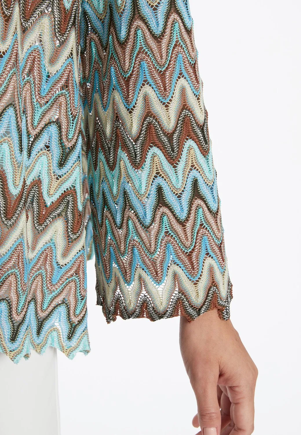 Ana Alcazar Zefosa maglia zigzag manica lunga