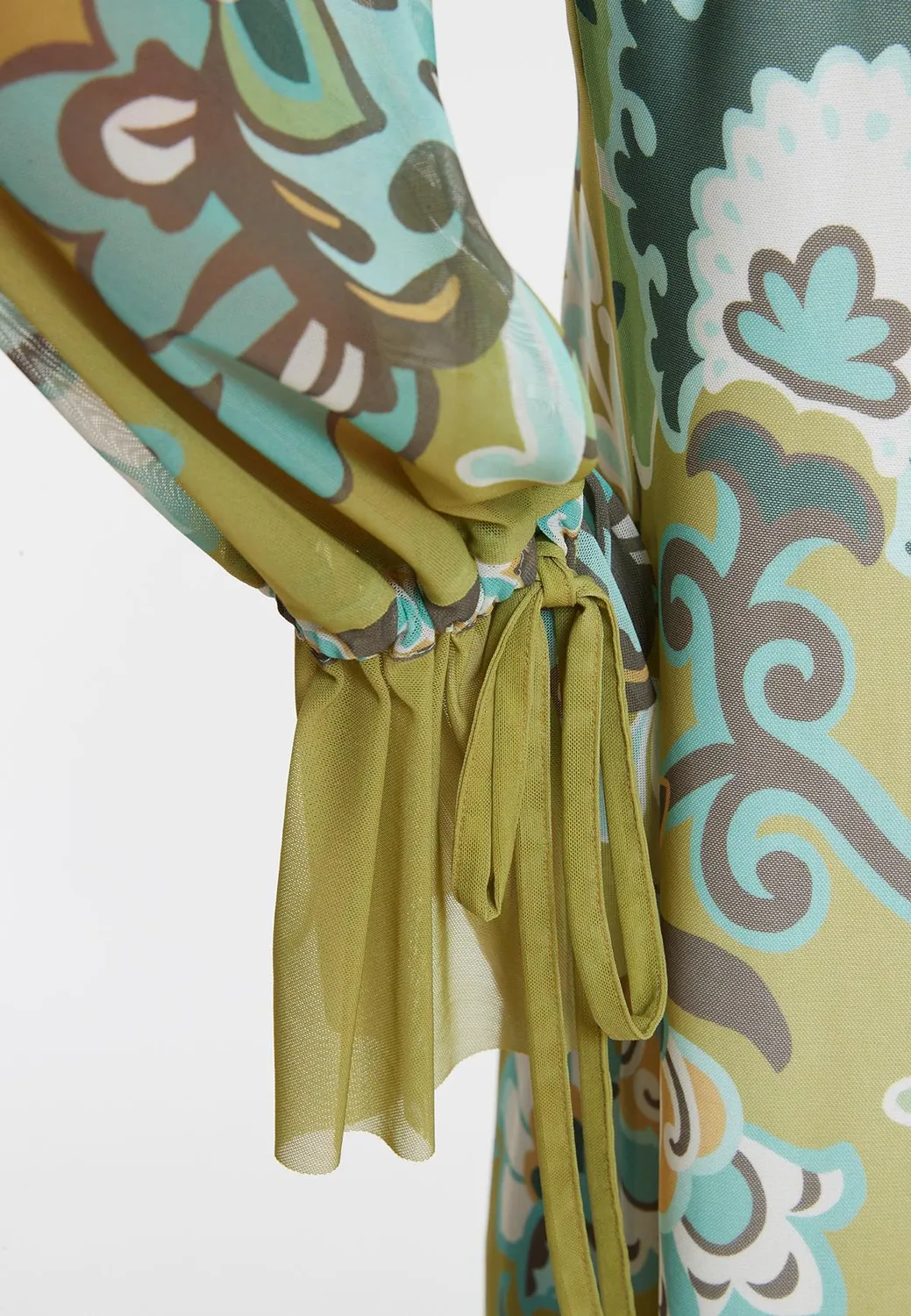 Ana Alcazar Longsleeve Dress Weola vestito tunica verde