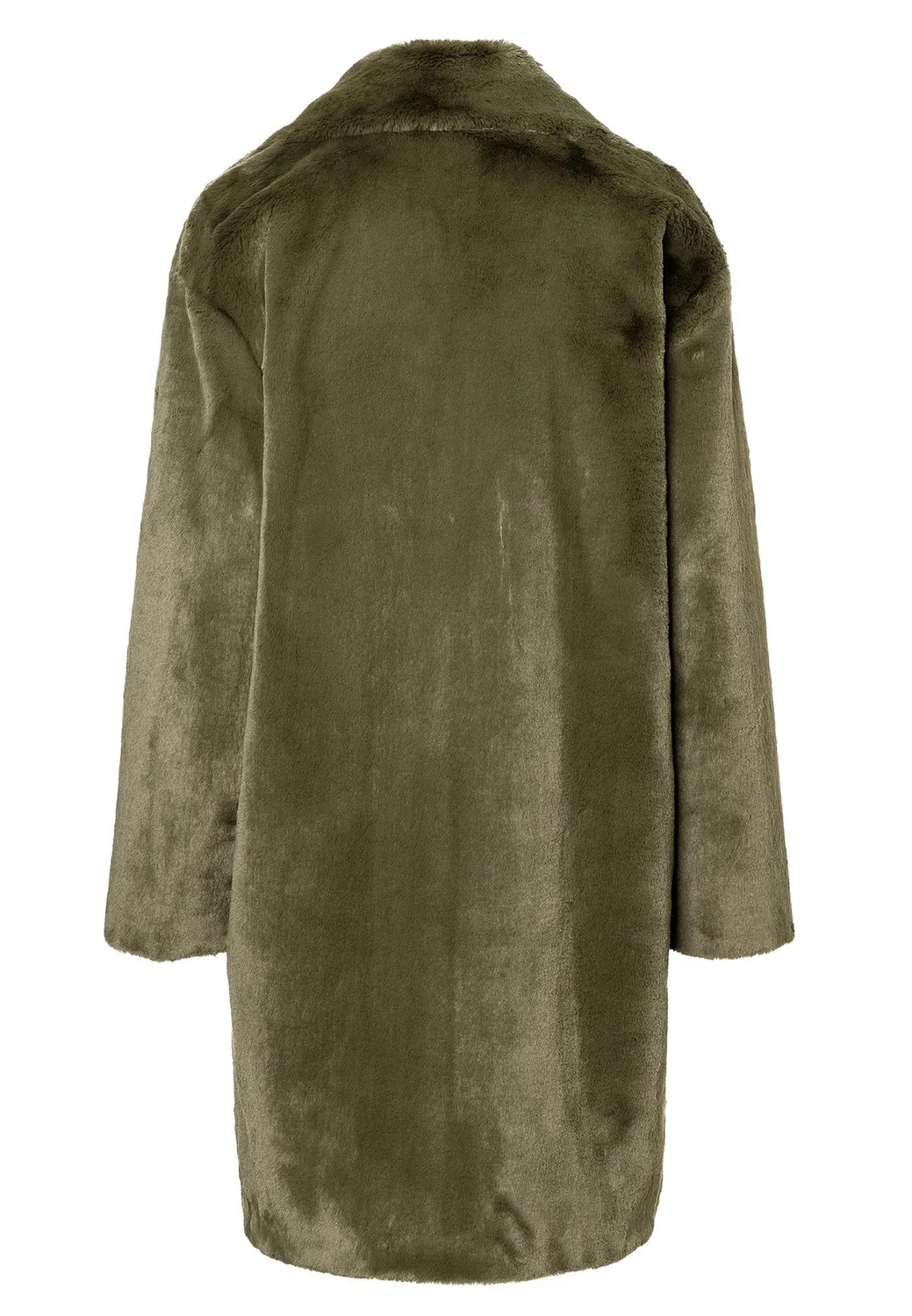 Ana Alcazar Habesa cappotto pelliccia ecologica kaki