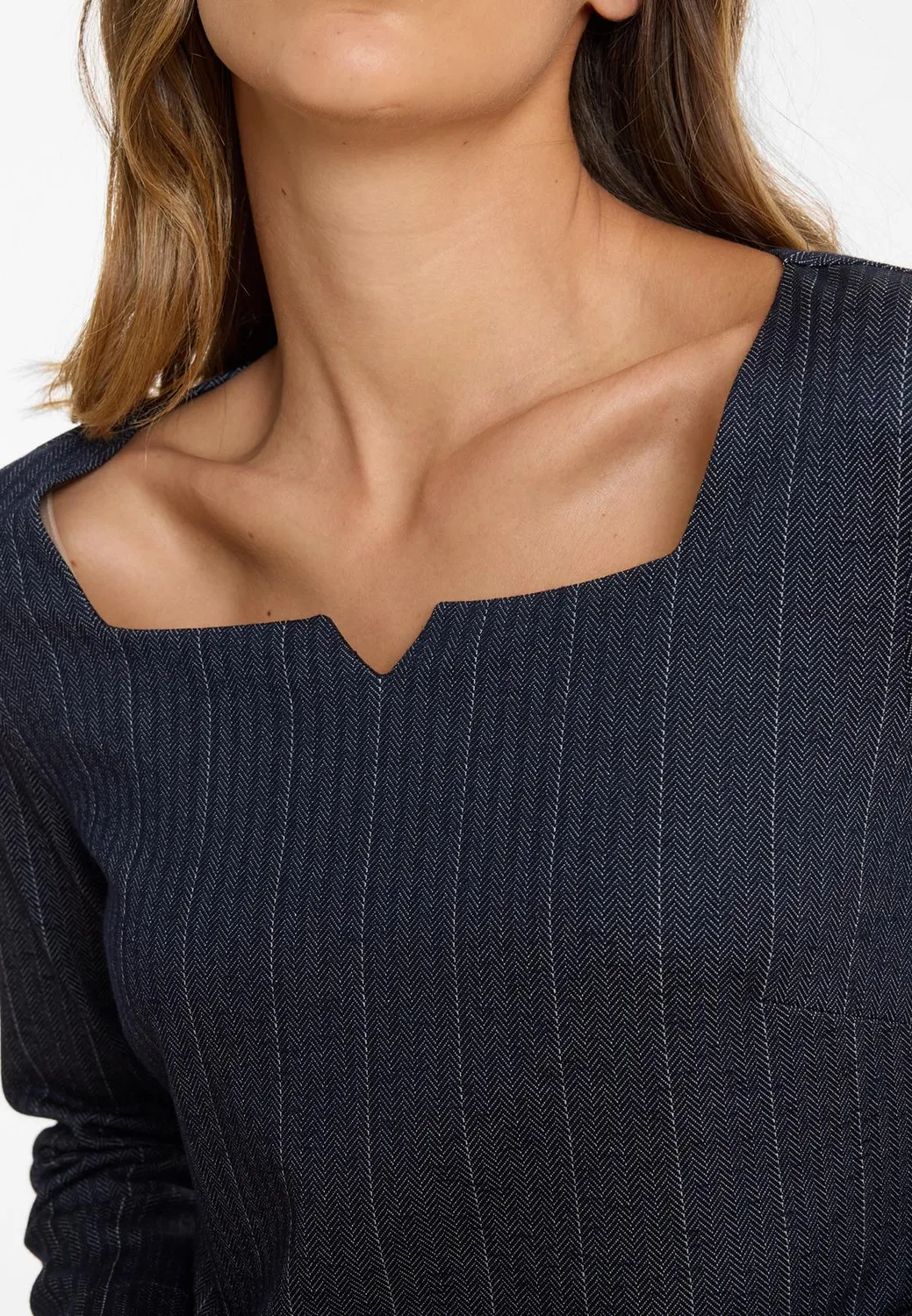 Ana Alcazar Apala vestito corto gessato ufficio