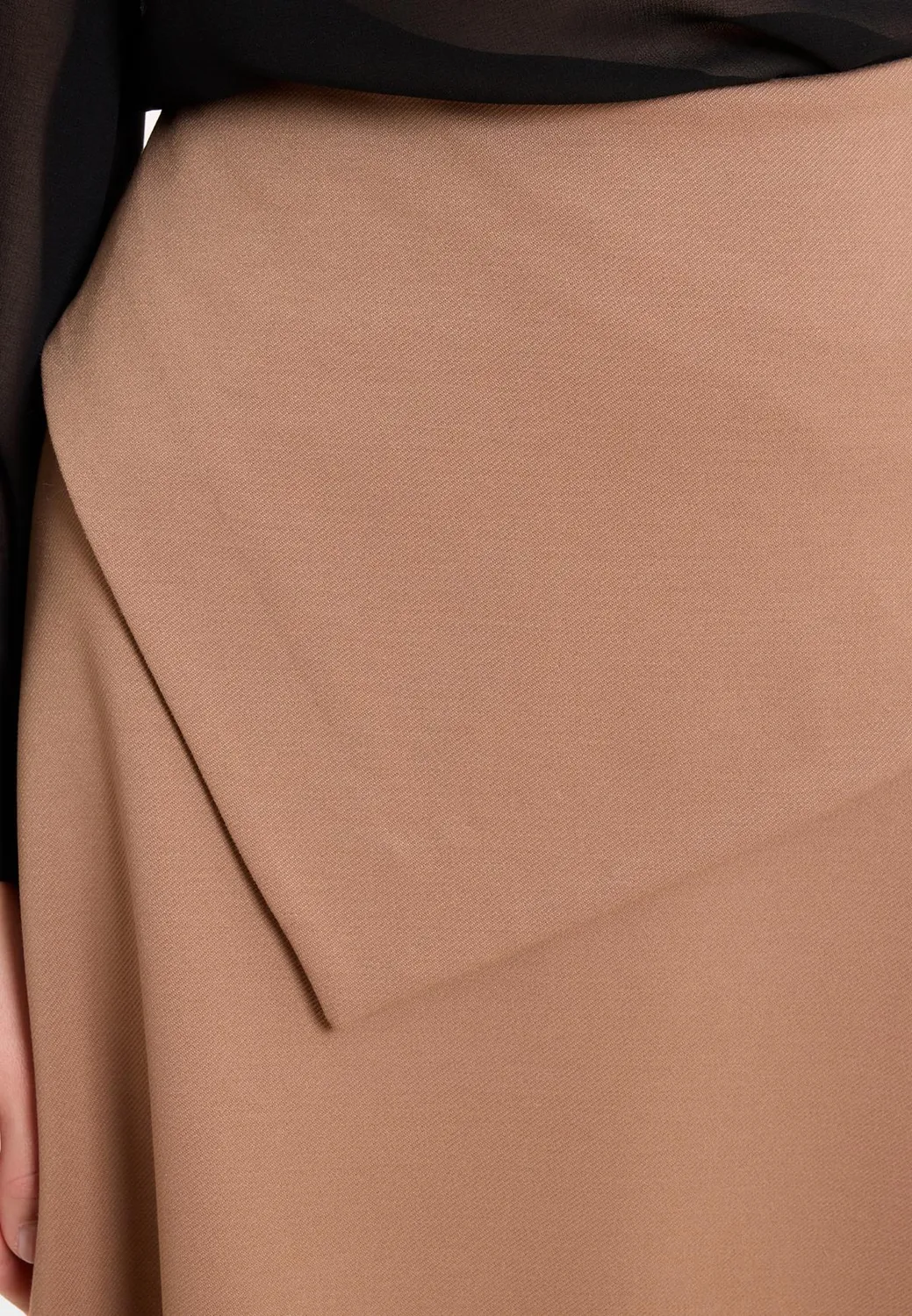 Ana Alcazar Ayora gonna midi beige jersey