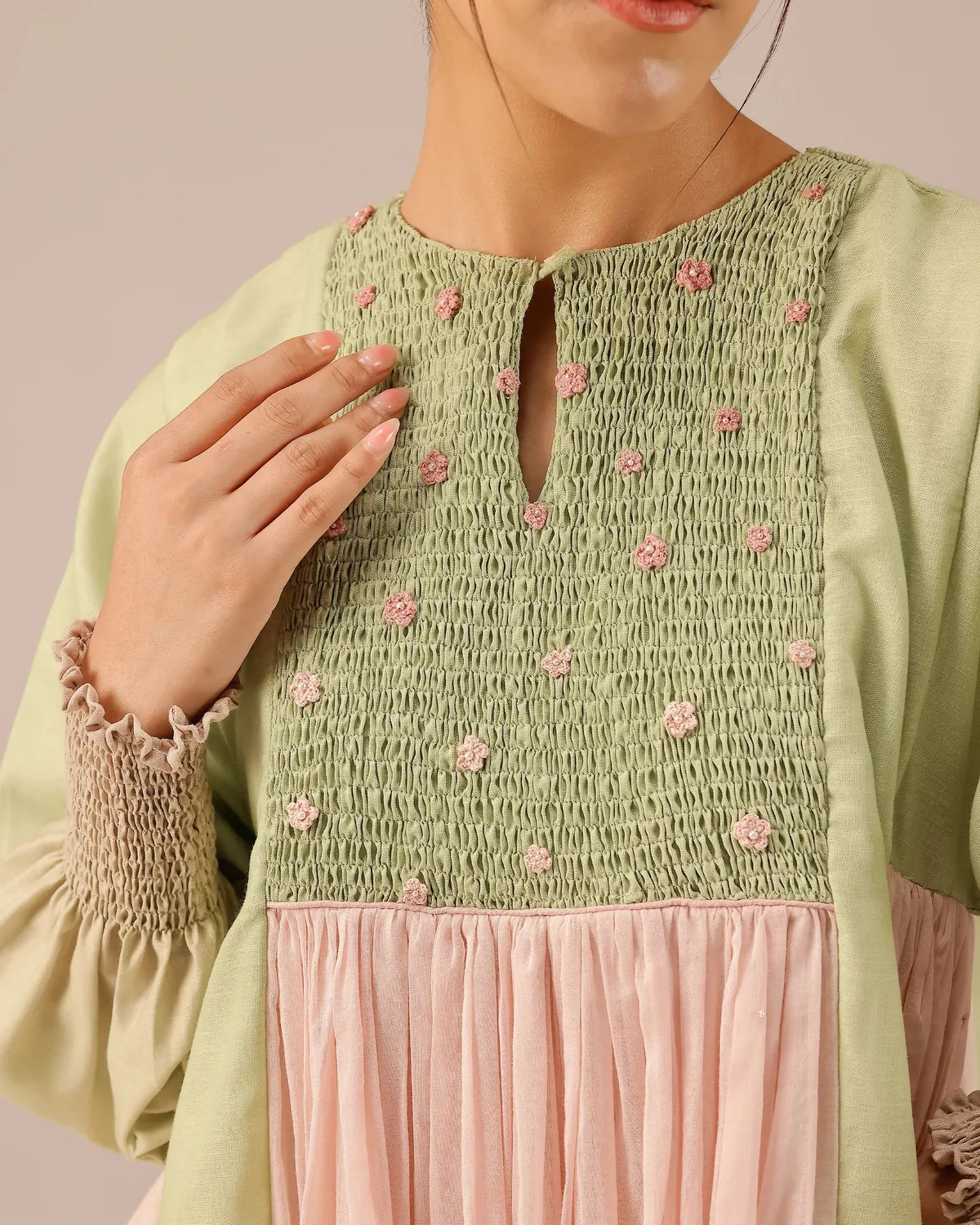 Our Dve Tropical Sorbet Beach Babe abito smock 23"