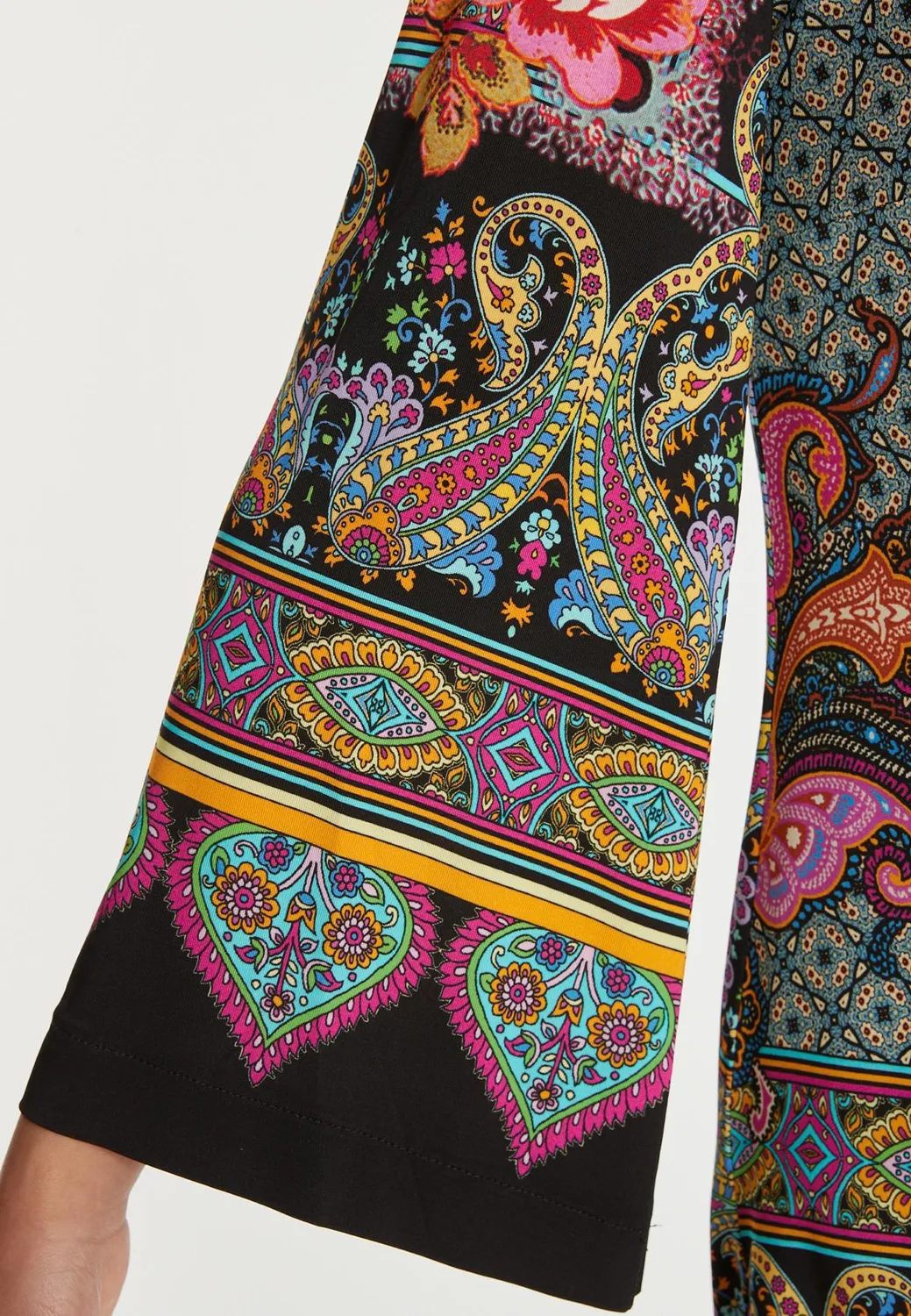 Ana Alcazar Saabea abito tunica paisley jersey