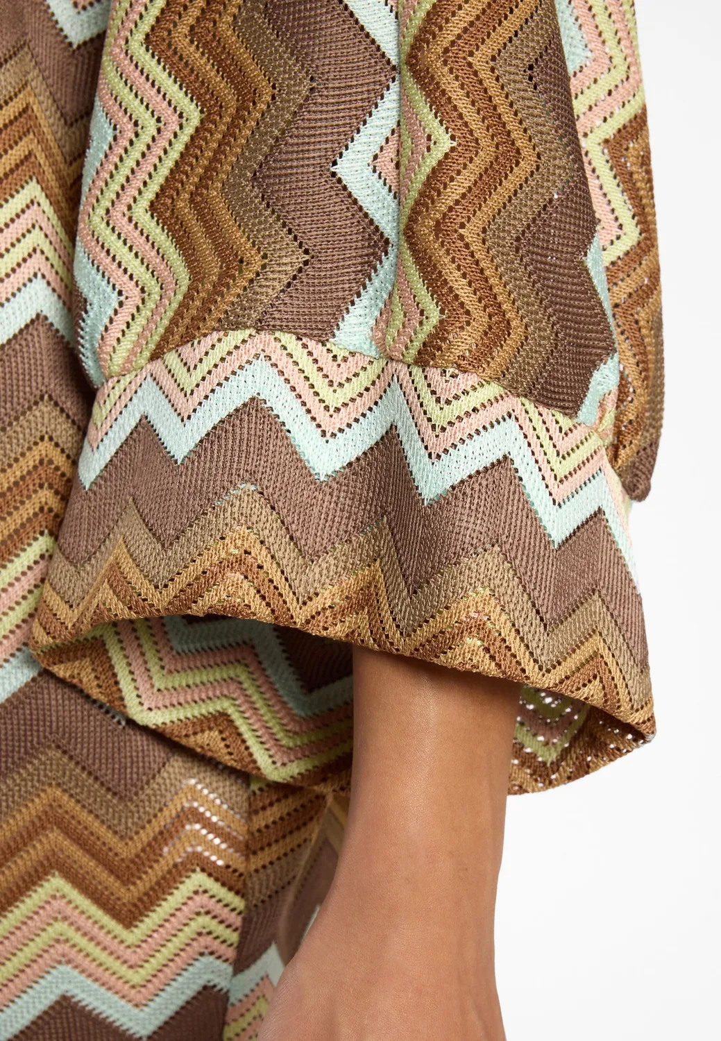 Ana Alcazar Dirli mini abito maglia zigzag