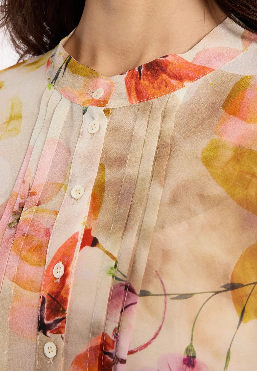 Ana Alcazar Dovra blusa chiffon fantasia floreale