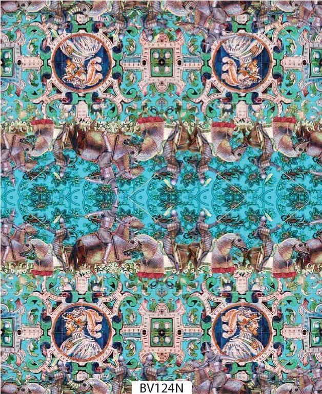 Antica Sartoria BV124N sacca turchese fantasia Sicilia