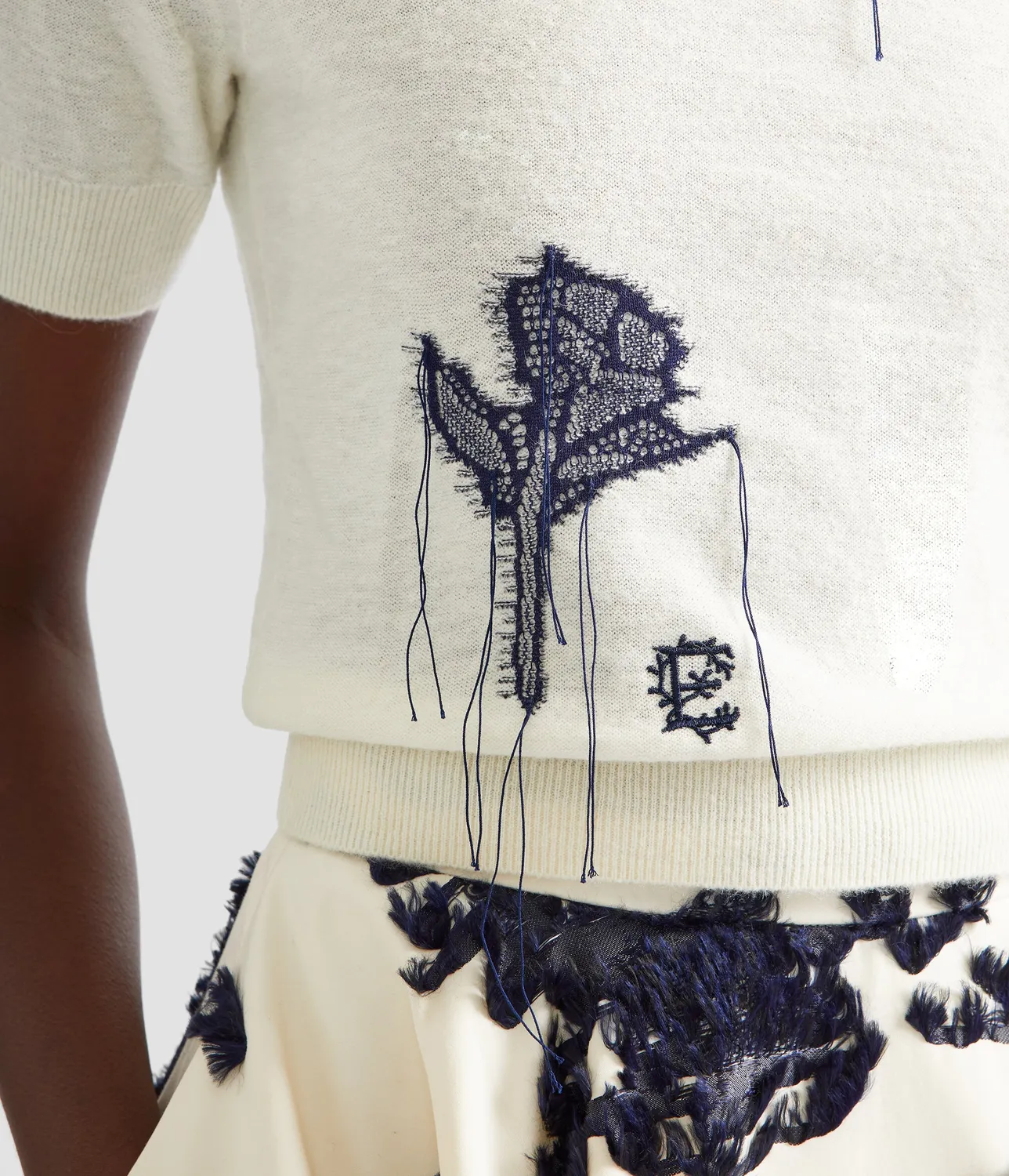 Erdem Alpaca Blend maglia lana maniche corte XS-XL