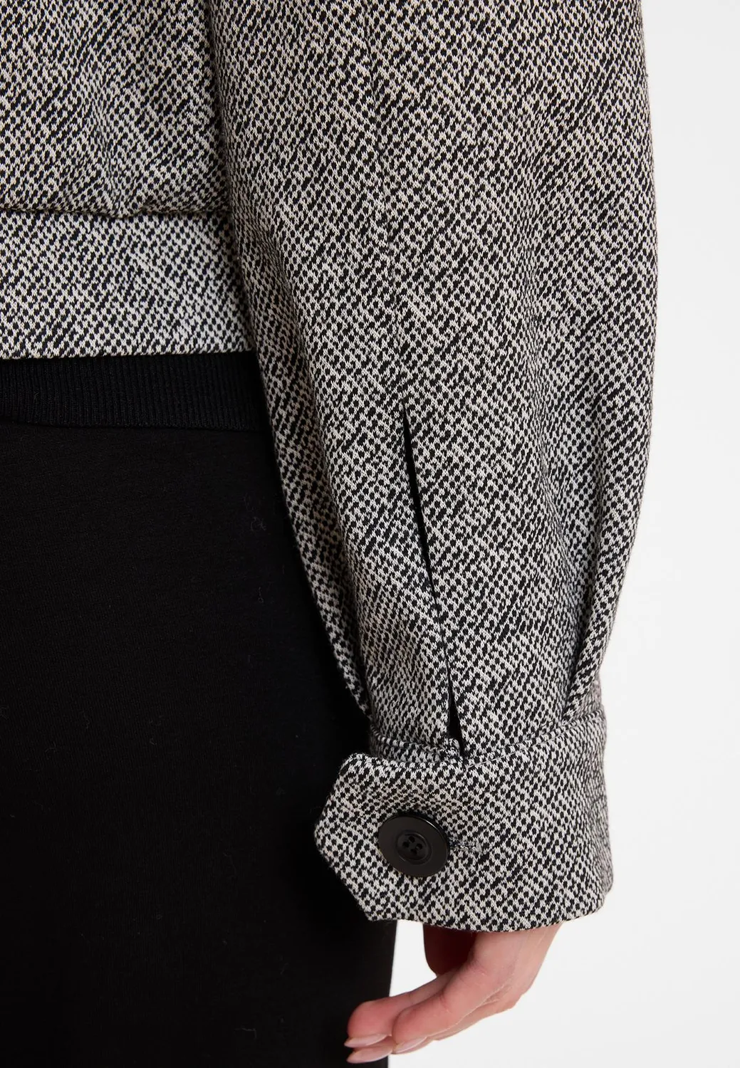 Ana Alcazar Alana giacca tweed grigia