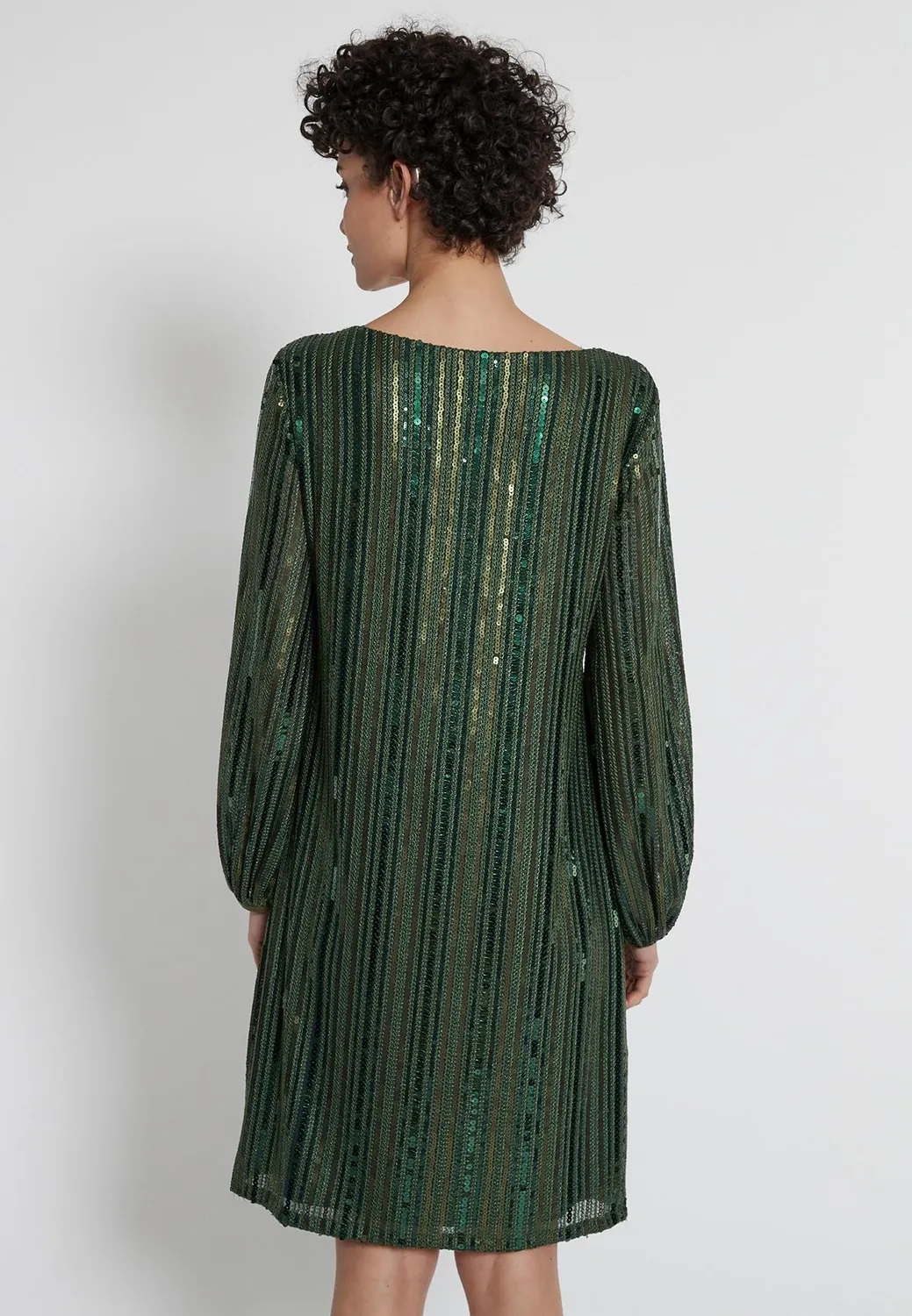 Ana Alcazar Habora abito paillettes cocktail nero