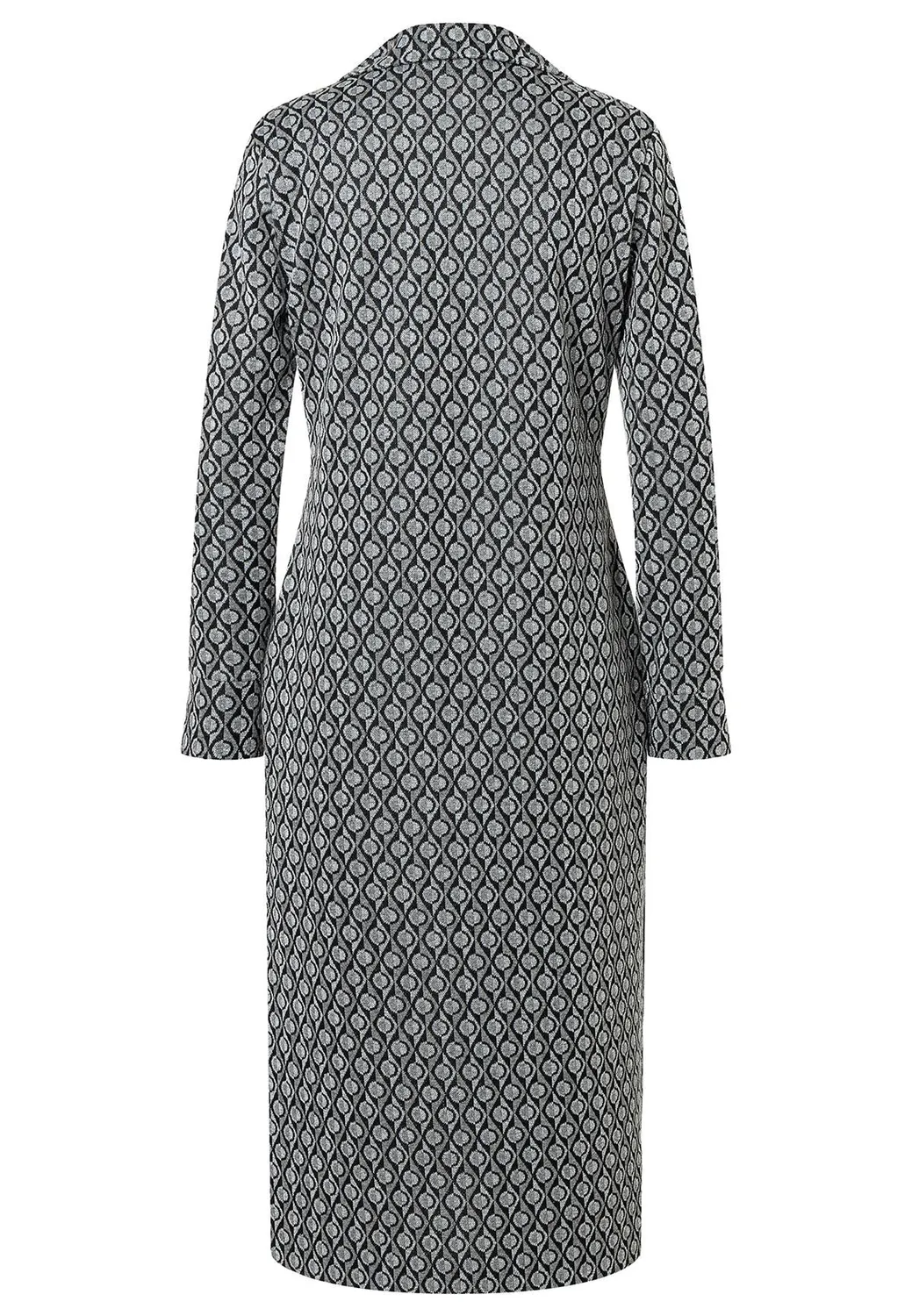 Ana Alcazar Sofine abito midi camicia fantasia blu