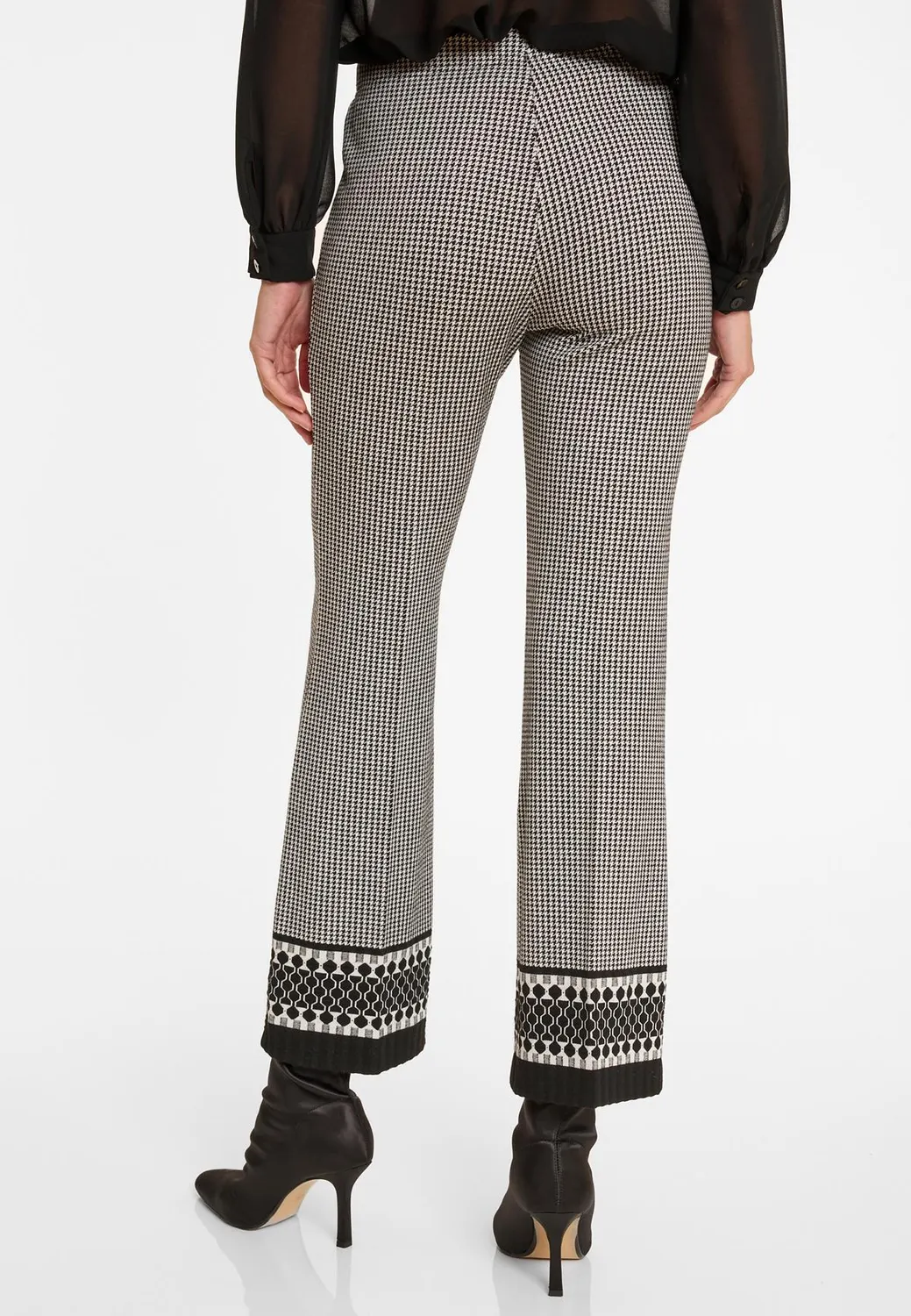 Ana Alcazar Asfona pantaloni cropped pied-de-poule