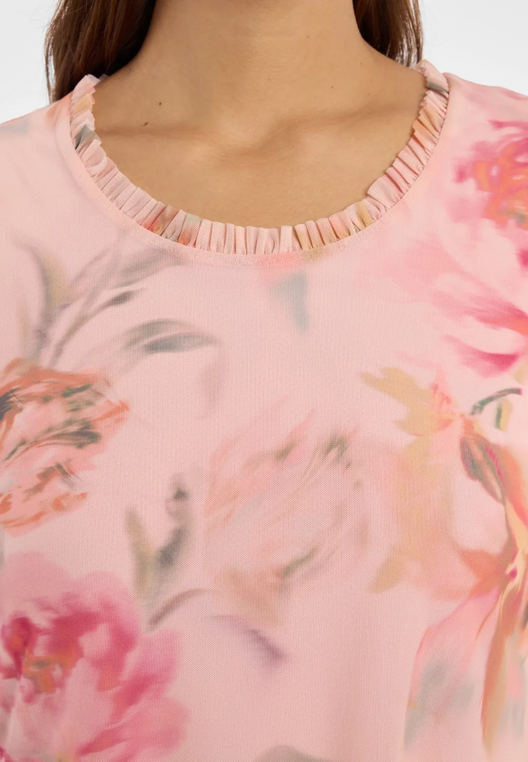 Ana Alcazar Devar abito tulle rose rosa corto dietro lungo