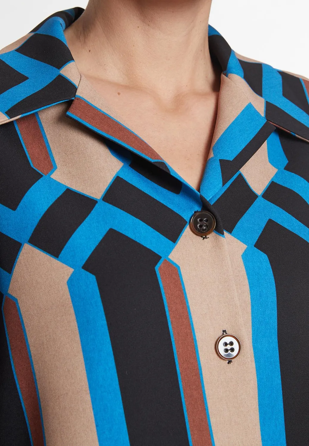 Ana Alcazar Majany camicia fantasia retrò casual
