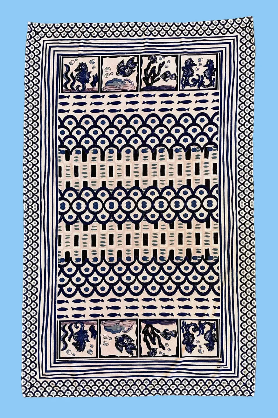 Antica Sartoria Everywhere DW003 telo mare blu marino