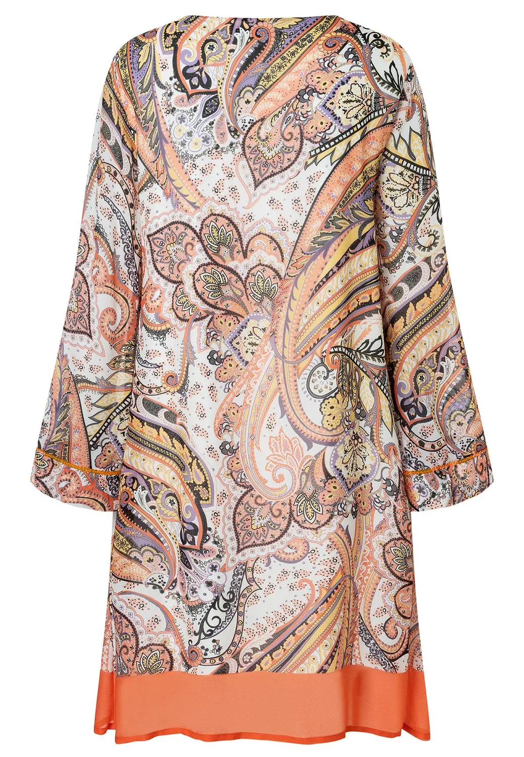 Ana Alcazar Zenna abito chiffon fantasia paisley