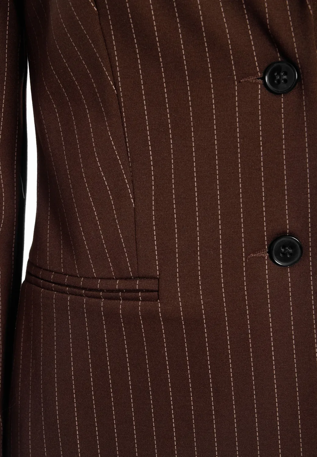 Ana Alcazar Enlyra blazer gessato marrone