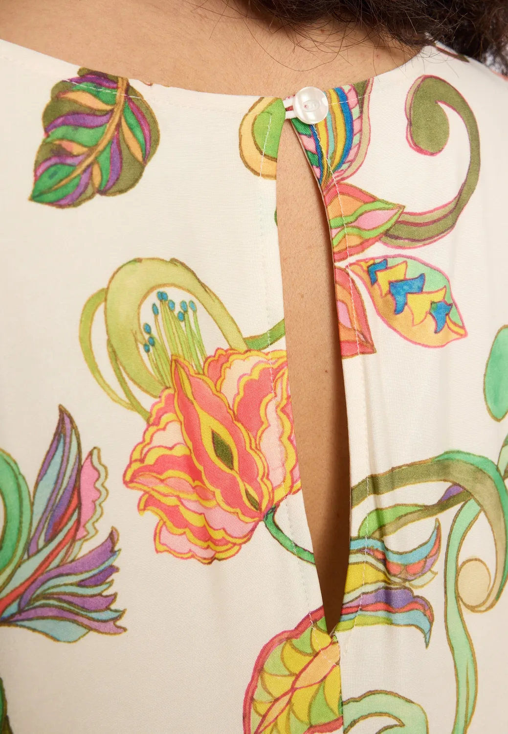 Ana Alcazar Dilia abito oversize midi a fiori