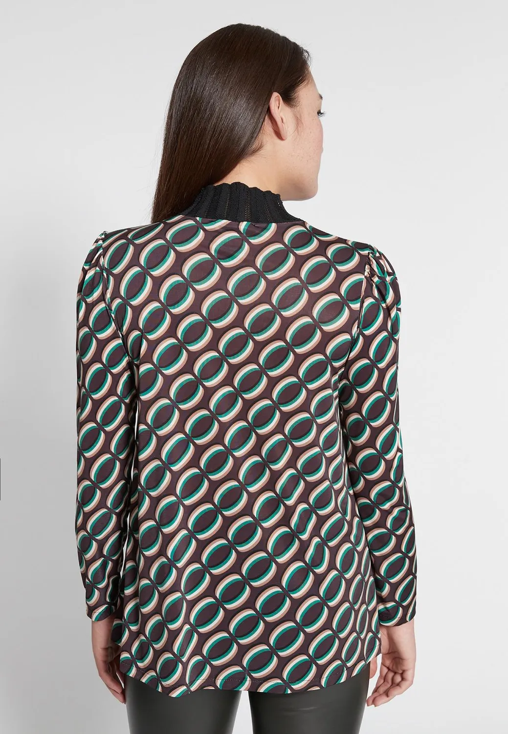 Ana Alcazar Hiofea camicia fantasia collo alto
