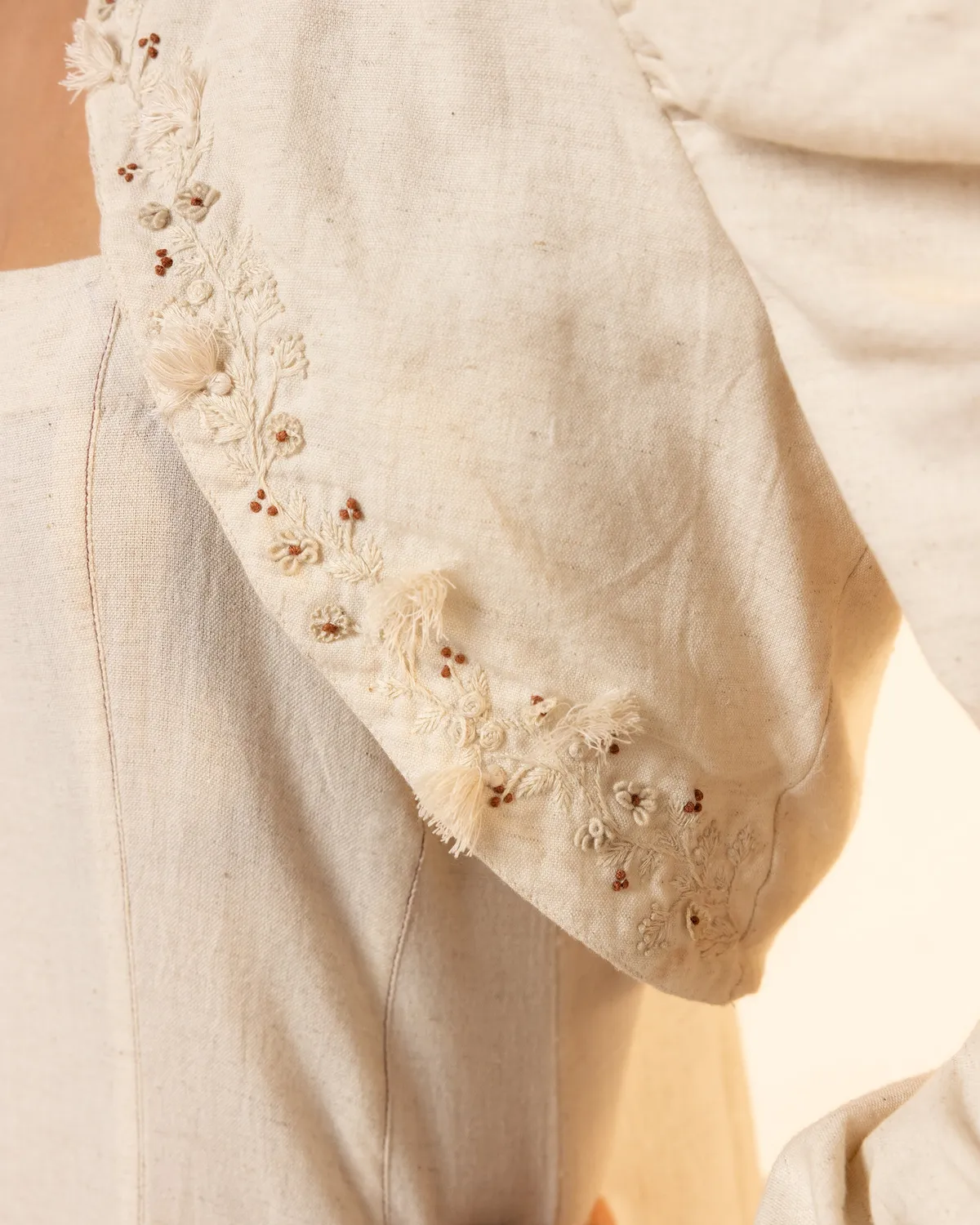 Our Dve Tangerine Summer Sway set abito giacca beige