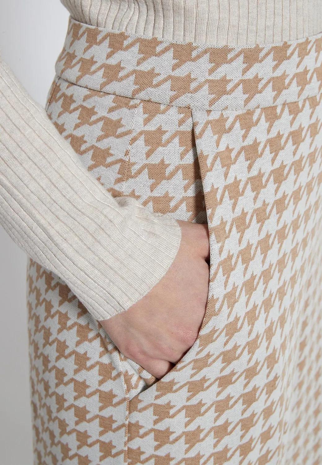 Ana Alcazar Hepyse pantaloni cropped pied-de-poule