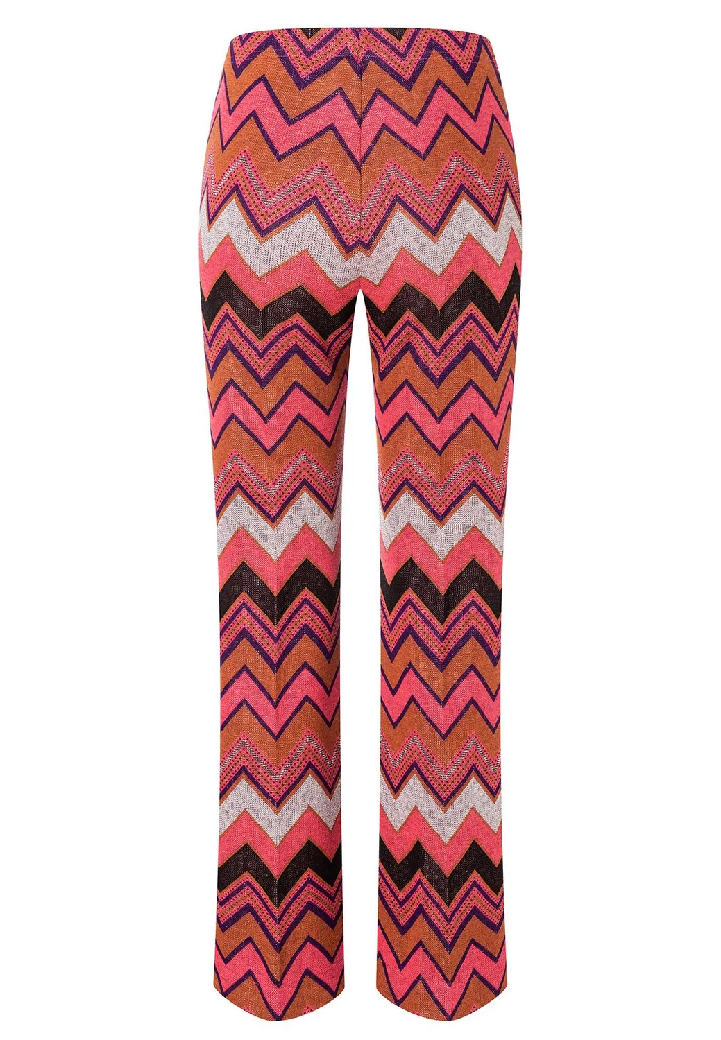 Ana Alcazar Miggy pantaloni cropped zigzag rosa